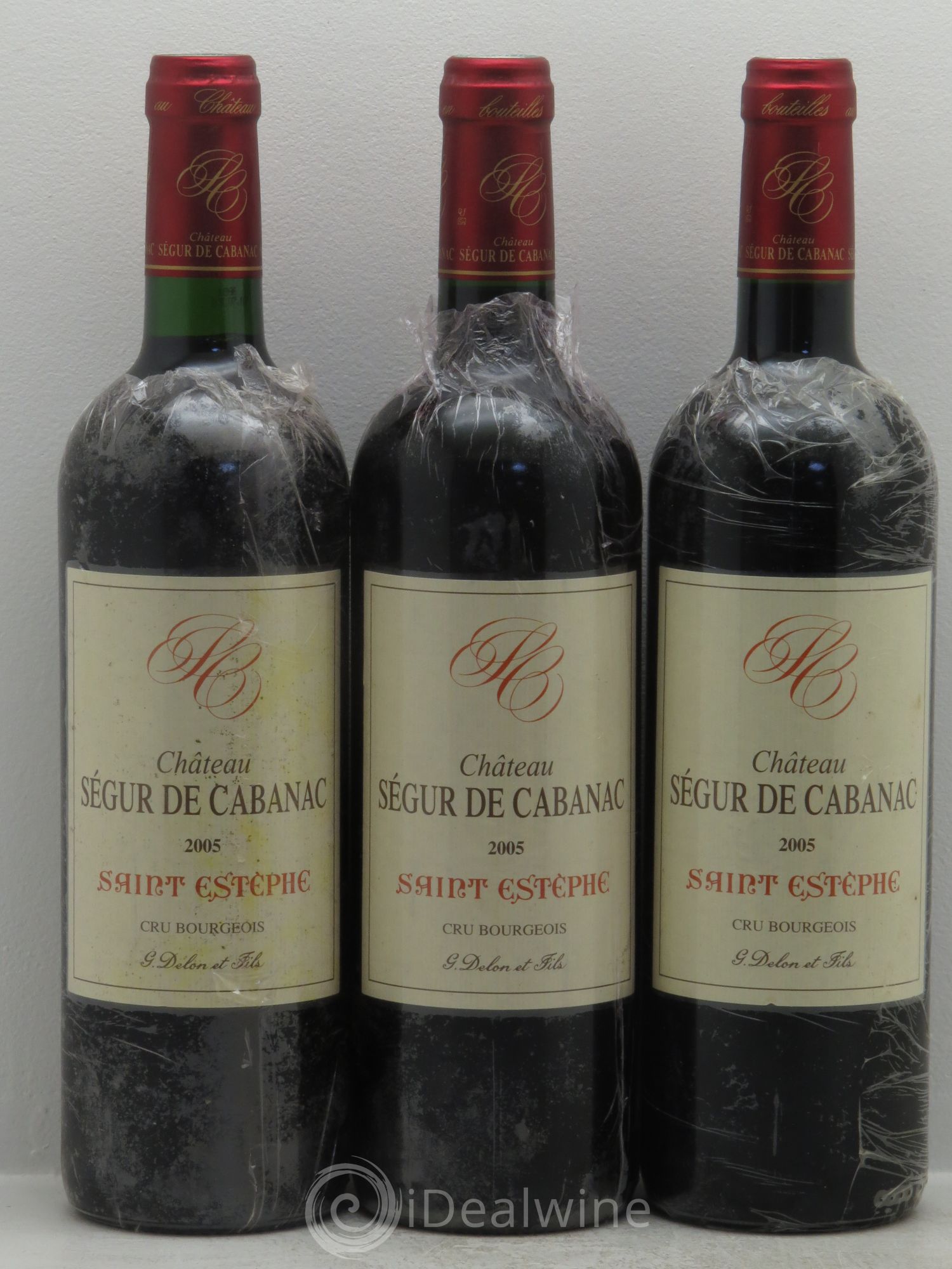 Château Ségur de Cabanac Cru Bourgeois 2005 - Lot de 3 bouteilles - 0