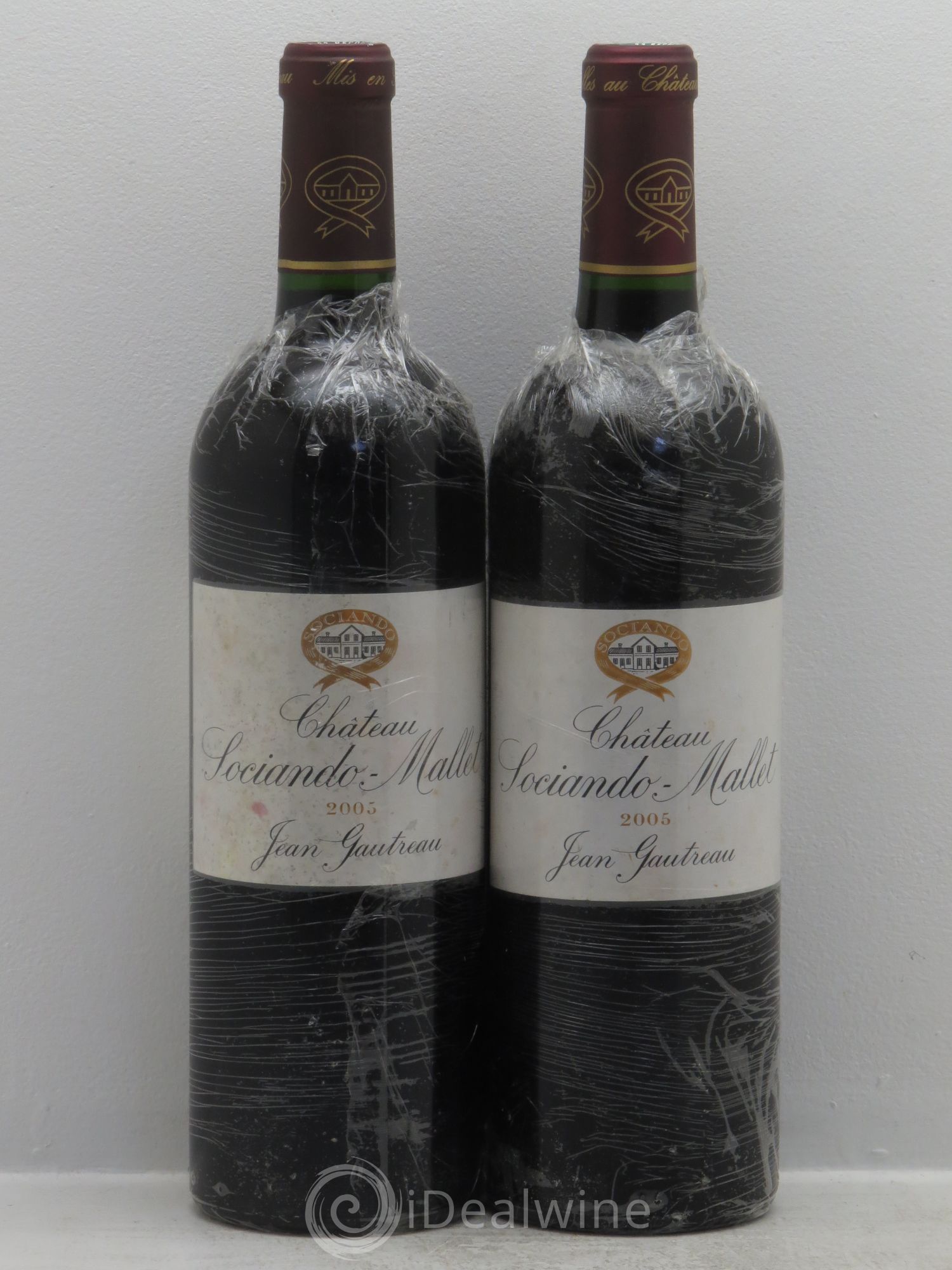 Château Sociando Mallet 2005 - Lot de 2 bouteilles - 0