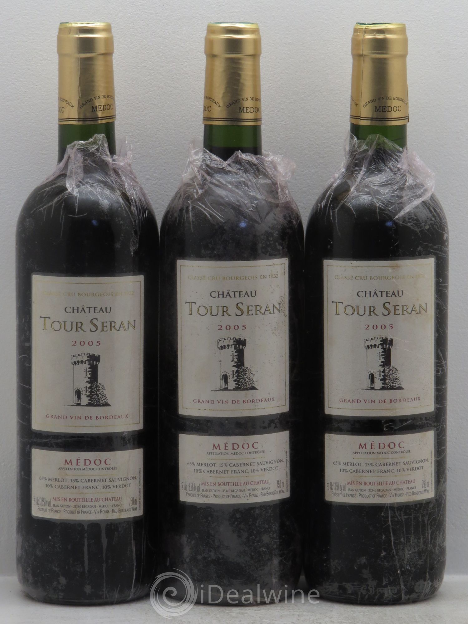 Bordeaux Château Tour Seran 2005 - Posten von 3 Flaschen - 0
