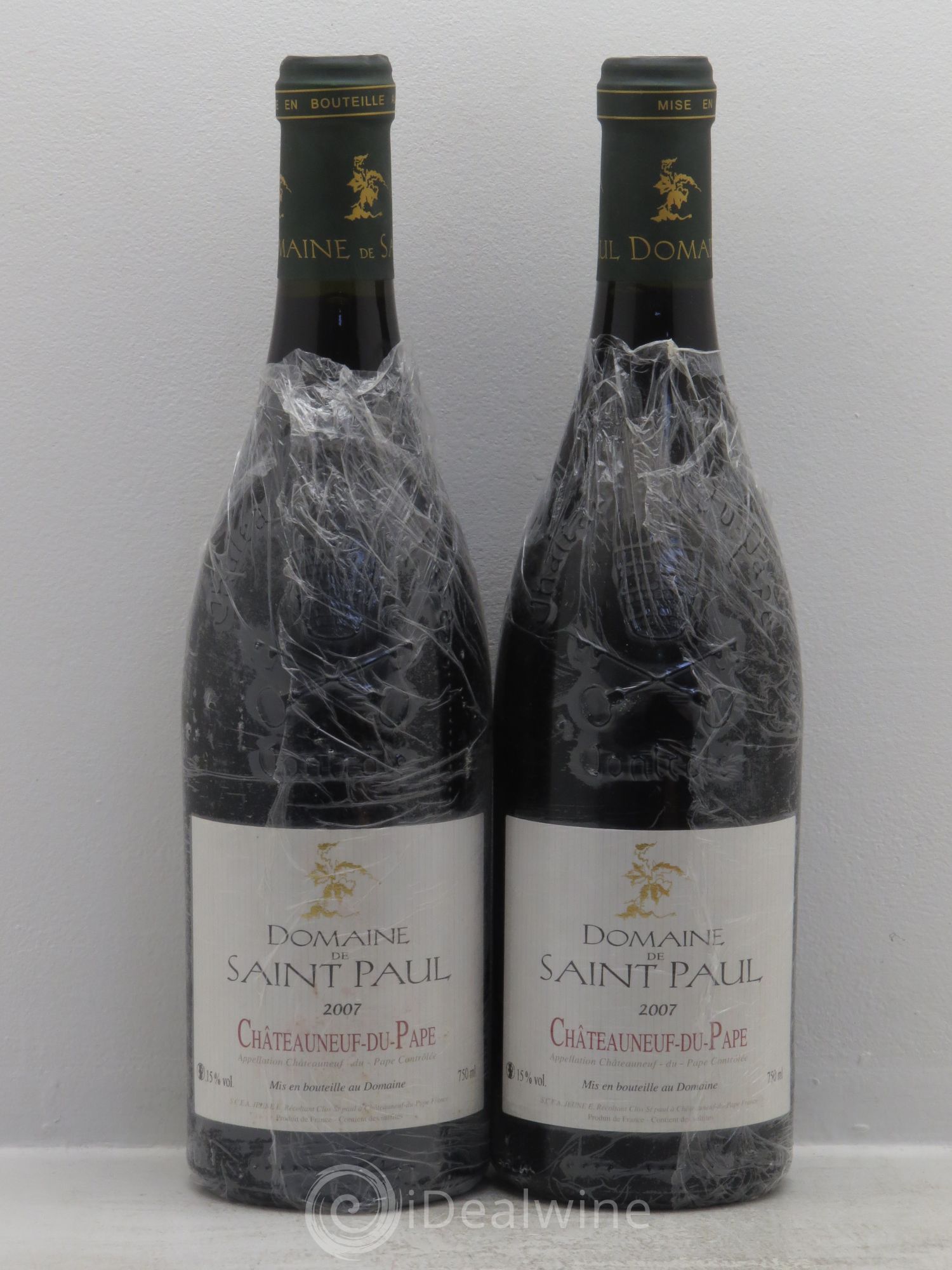 Châteauneuf-du-Pape Domaine de Saint Paul 2007 - Posten von 2 Flaschen - 0