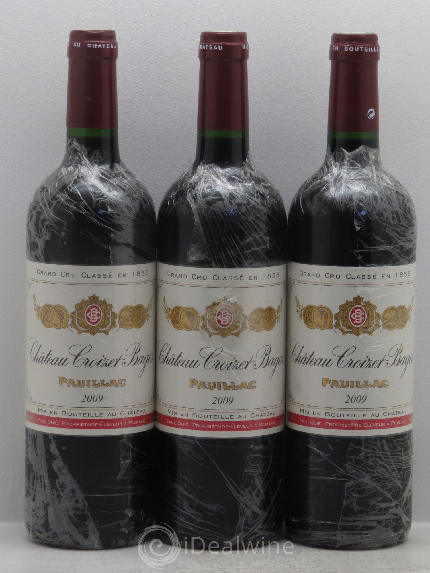 Château Croizet Bages 5ème Grand Cru Classé 2009 - Lot de 3 bouteilles - 0