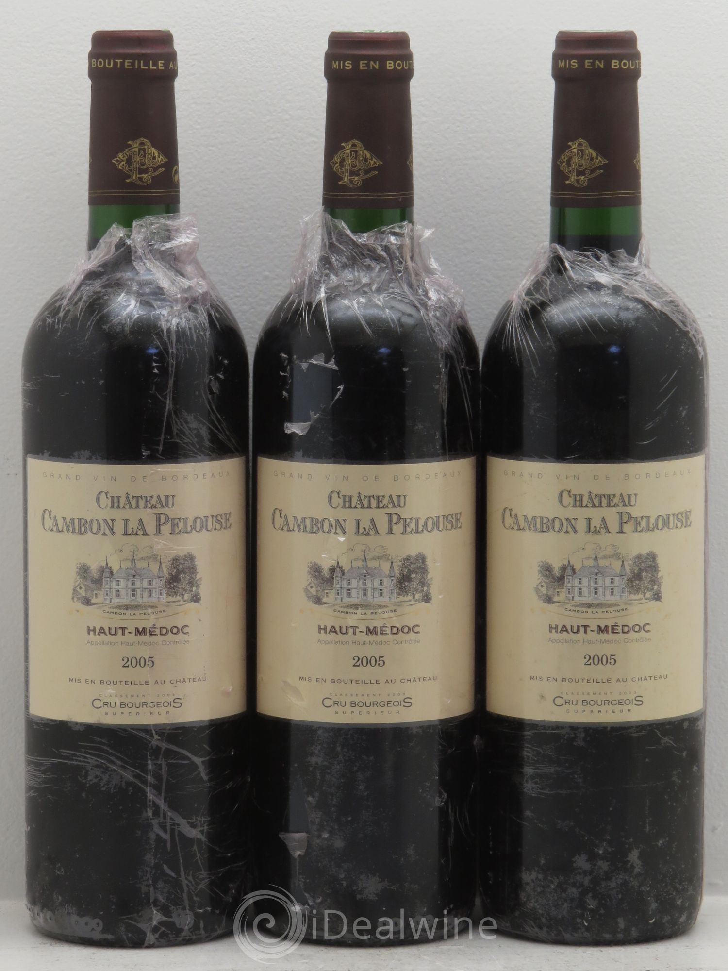 Château Cambon la Pelouse Cru Bourgeois 2005 - Lot de 3 bouteilles - 0