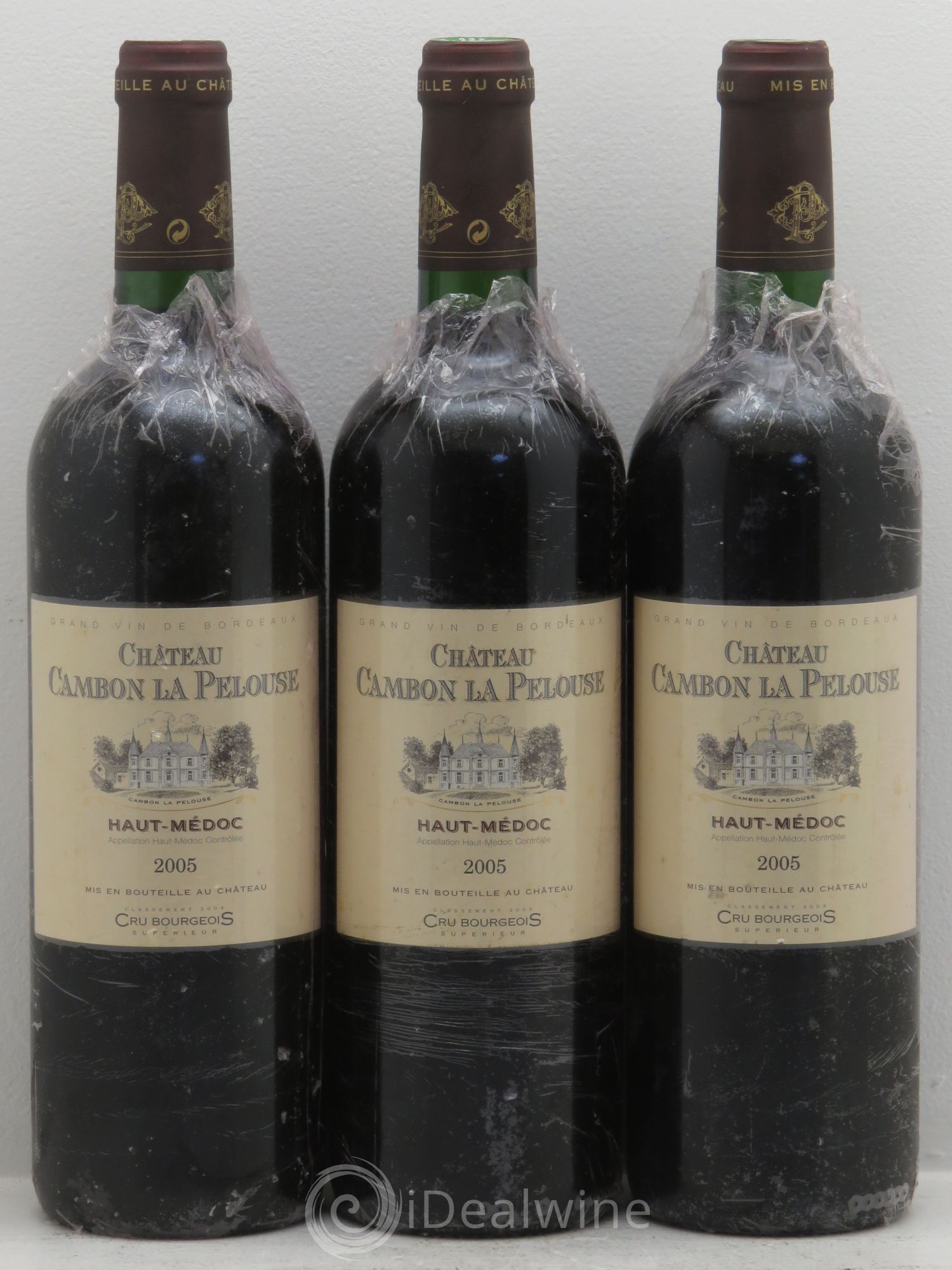 Château Cambon la Pelouse Cru Bourgeois 2005 - Lot de 3 bouteilles - 0