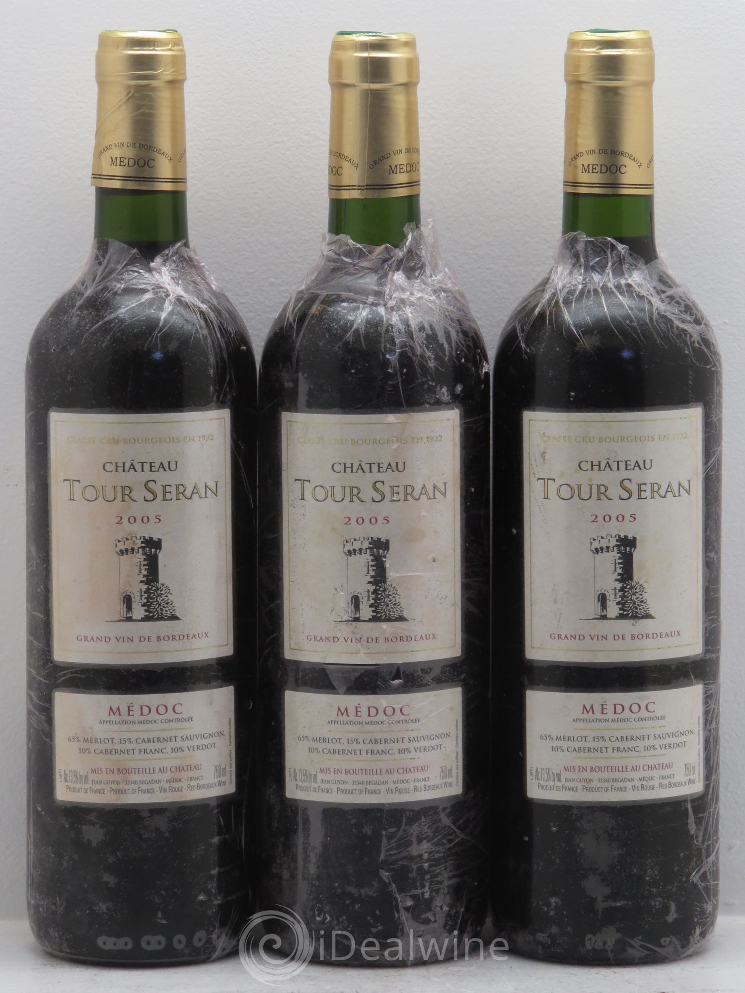 Bordeaux Château Tour Seran 2005 - Posten von 3 Flaschen - 0