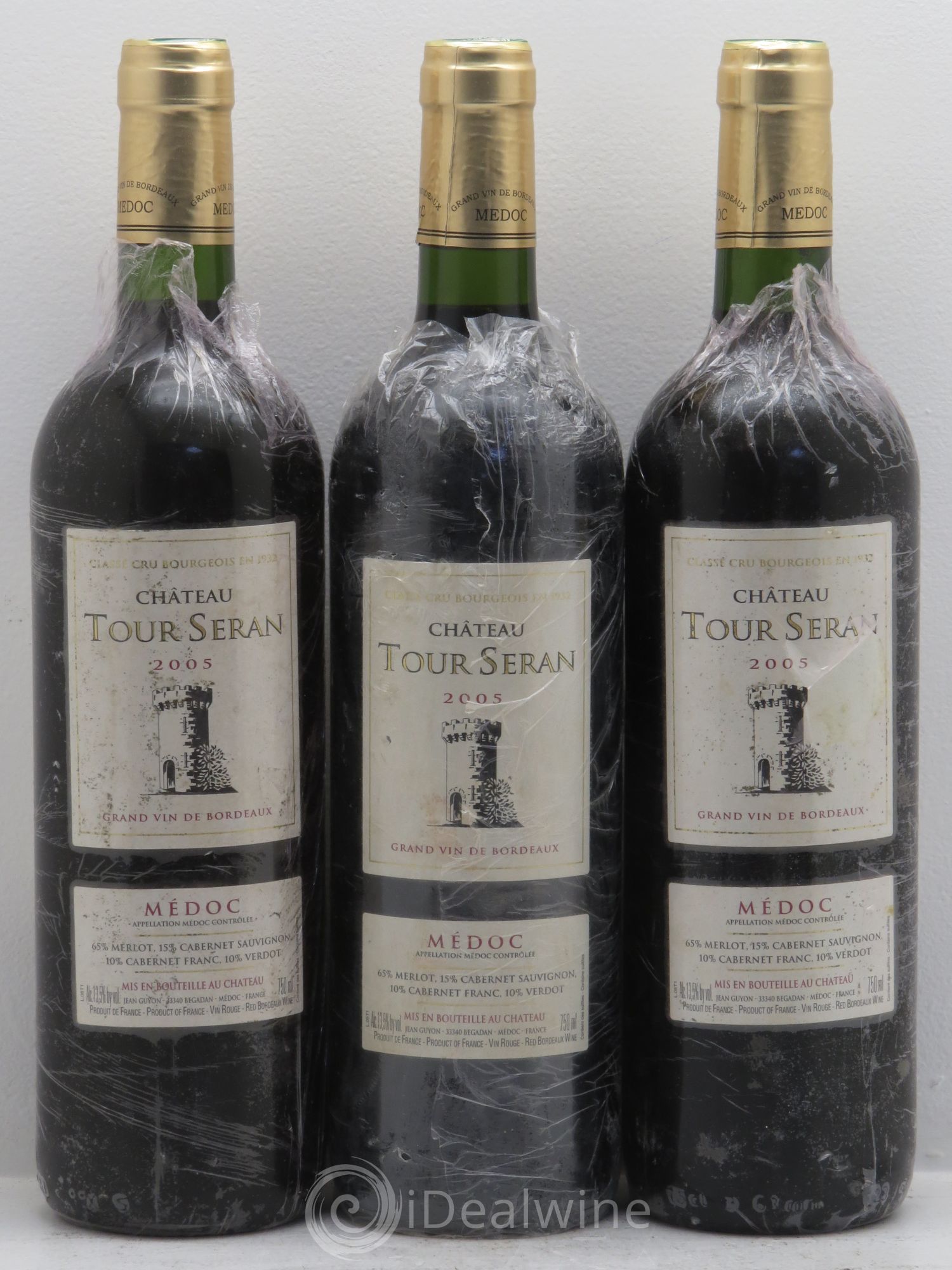 Bordeaux Château Tour Seran 2005 - Posten von 3 Flaschen - 0