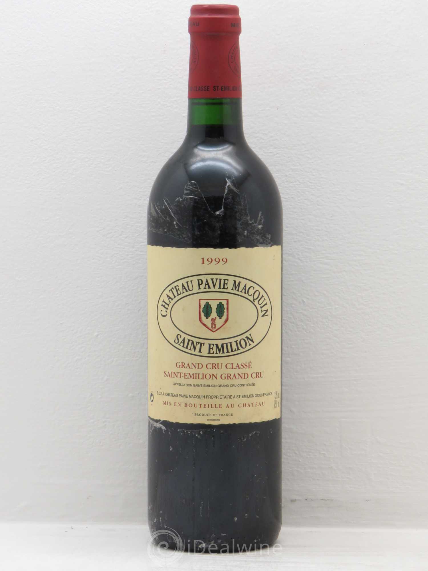 Château Pavie Macquin 1er Grand Cru Classé B 1999 - Lot de 1 bouteille - 0