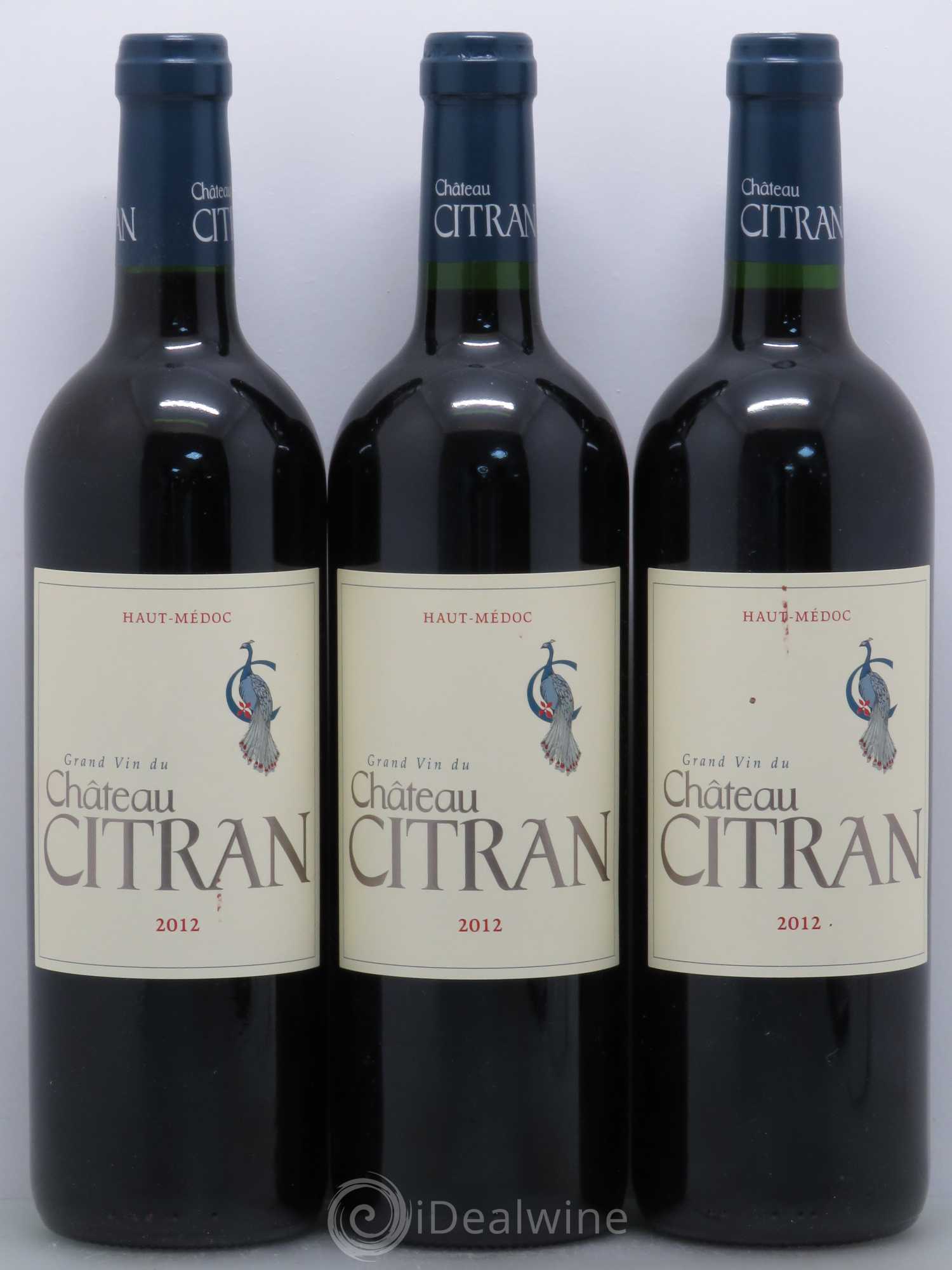 Château Citran Cru Bourgeois (sans prix de réserve) 2012 - Lot de 3 bouteilles - 0