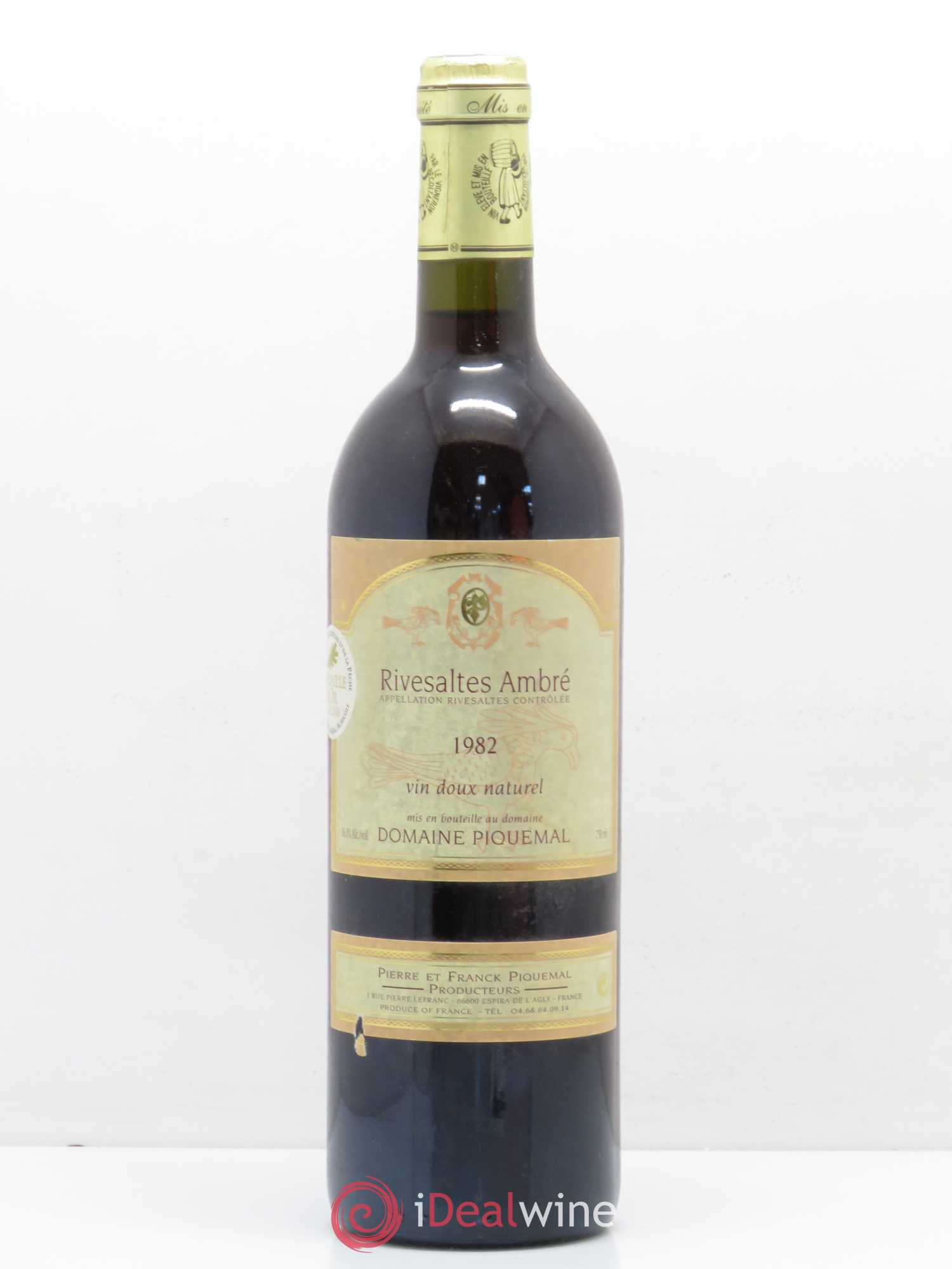 Rivesaltes Domaine Piquemal 1982 - Posten von 1 Flasche - 0