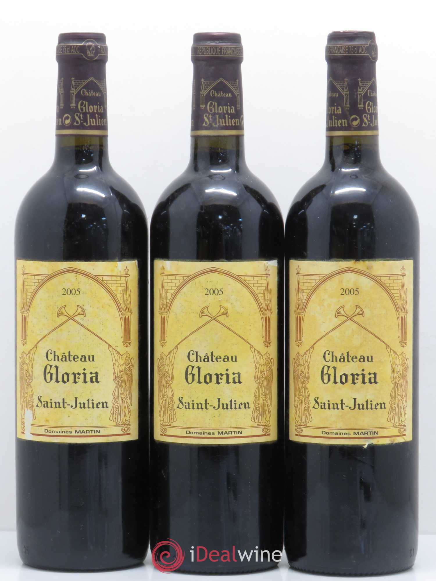 Château Gloria 2005 - Lot de 3 bouteilles - 0
