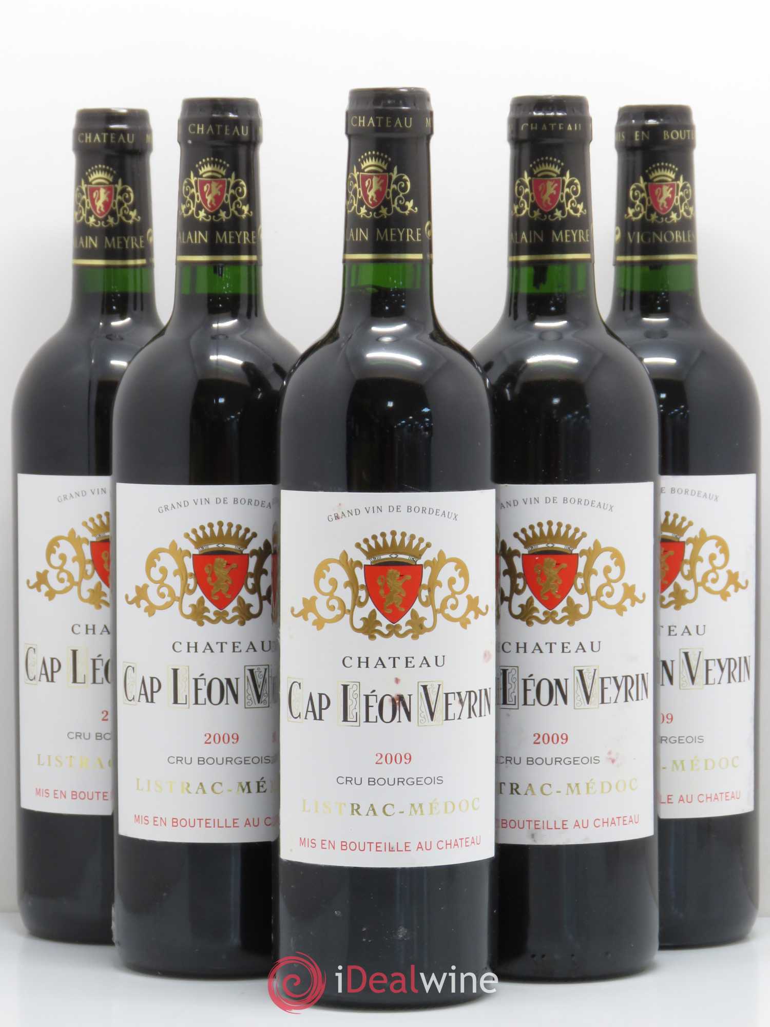 Listrac Cap Léon Veyrin (sans prix de réserve) 2009 - Posten von 5 Flaschen - 0