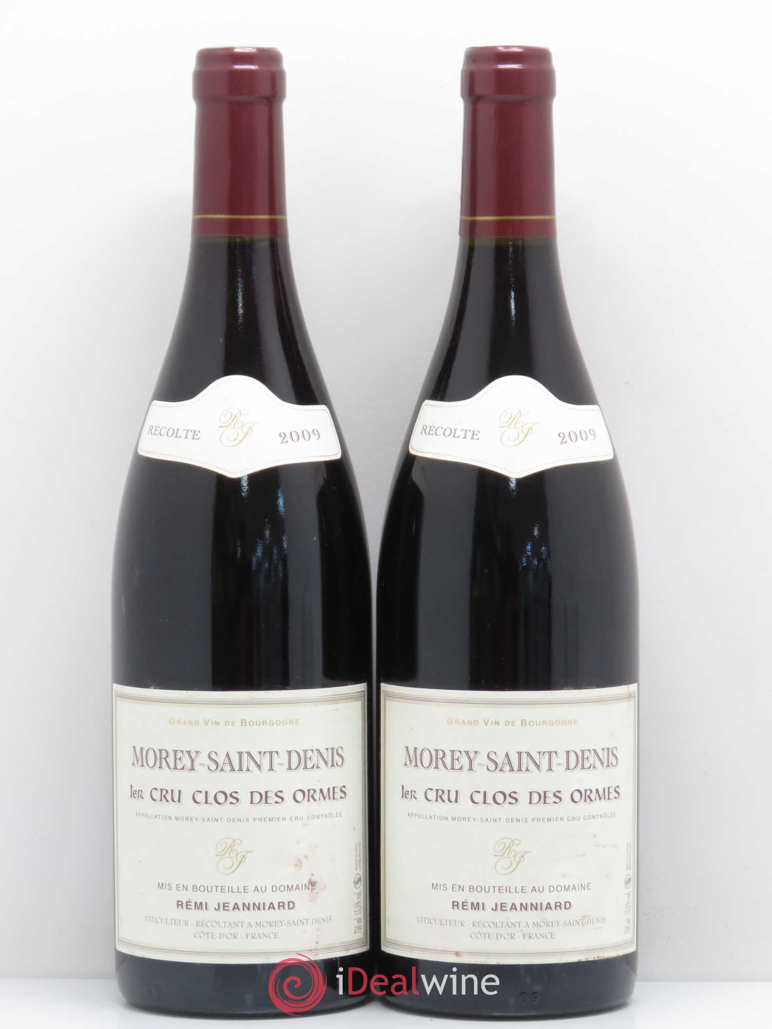 Morey-Saint-Denis 1er Cru Clos des Ormes Rémi Jeanniard 2009 - Posten von 2 Flaschen - 0