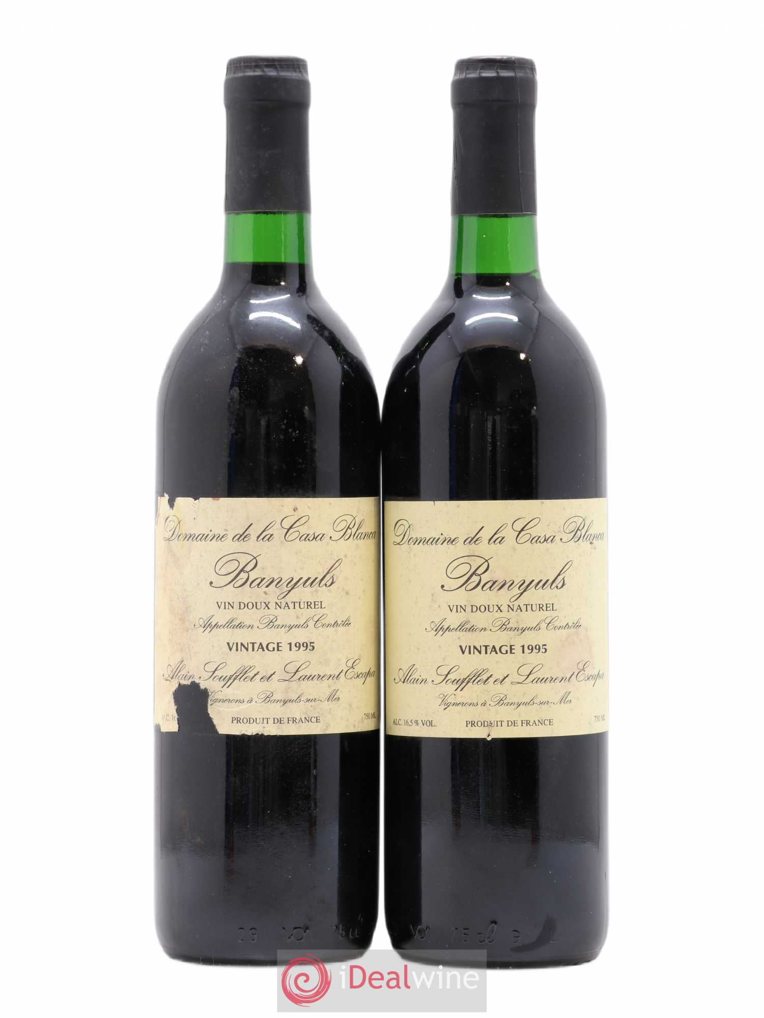 Banyuls Domaine de la Casa Blanca 1995 - Posten von 2 Flaschen - 0