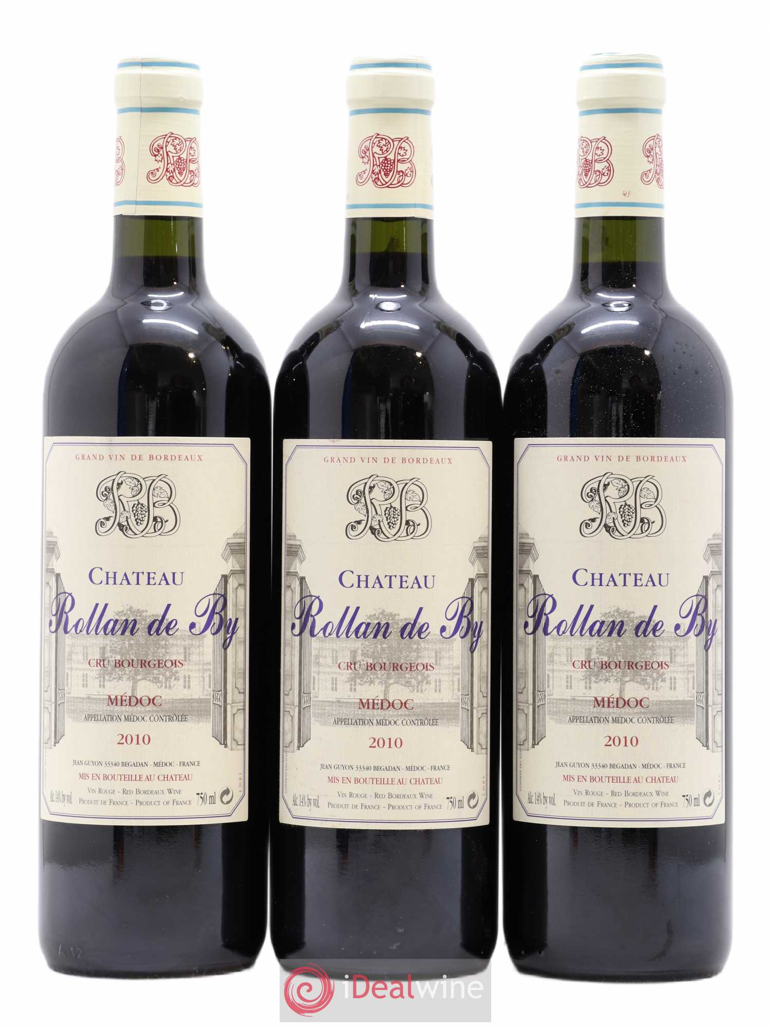 Château Rollan de By Cru Bourgeois 2010 - Lot de 3 bouteilles - 0