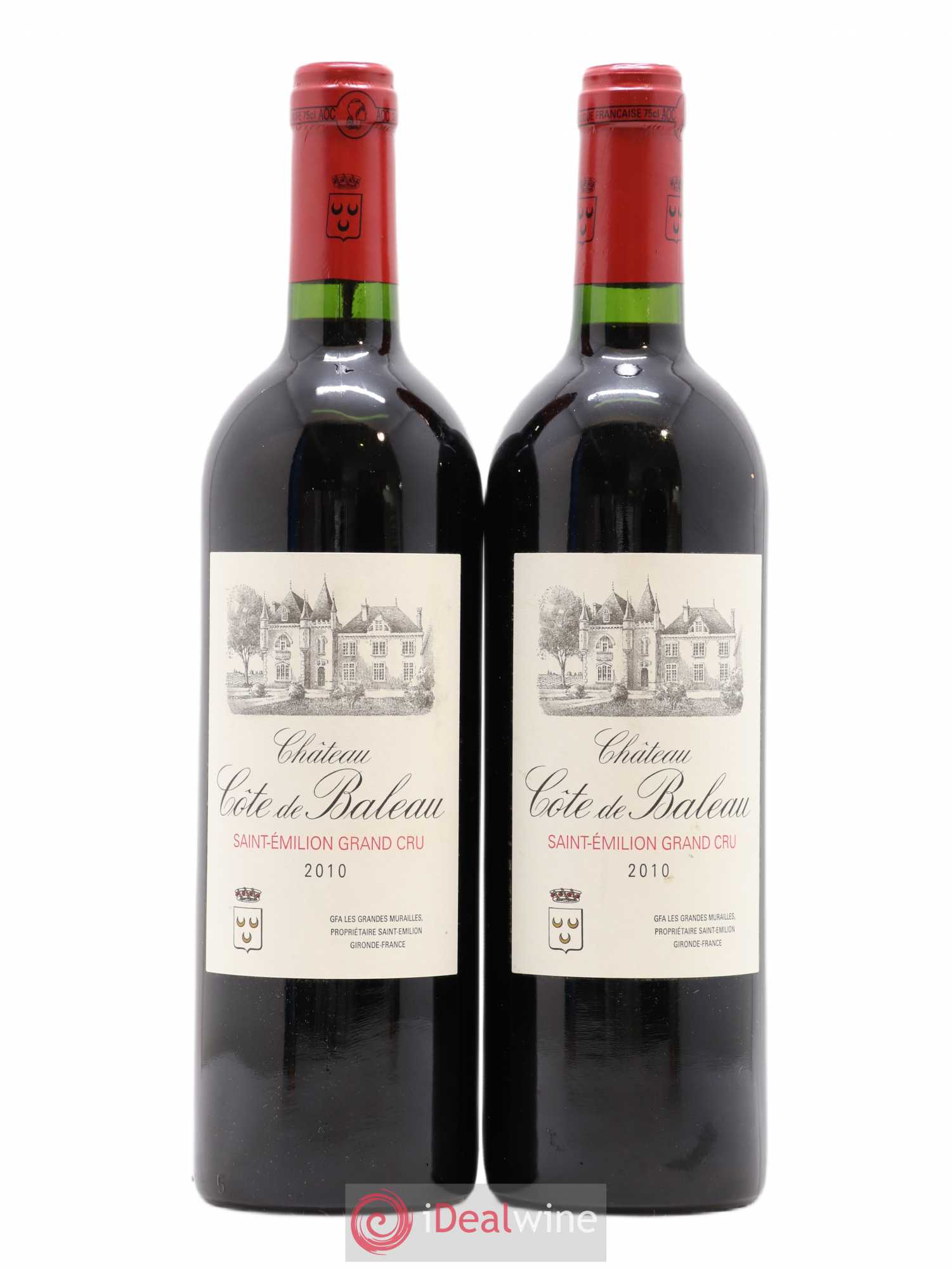 Château Côte de Baleau Grand Cru Classé 2010 - Lot de 2 bouteilles - 0
