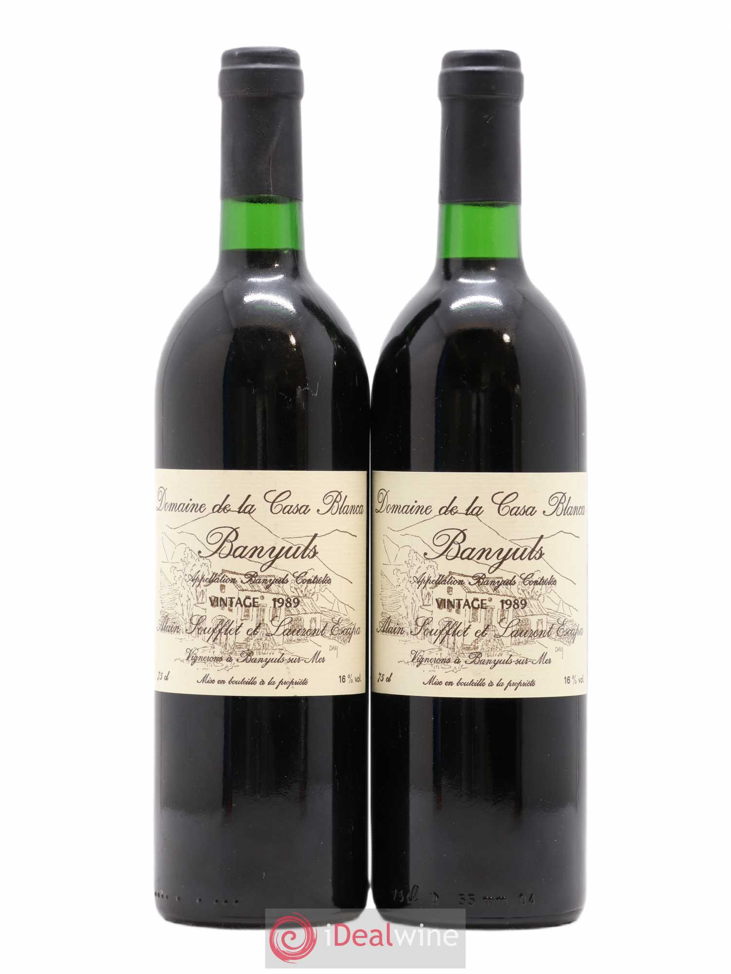 Banyuls Domaine de la Casa Blanca 1989 - Posten von 2 Flaschen - 0