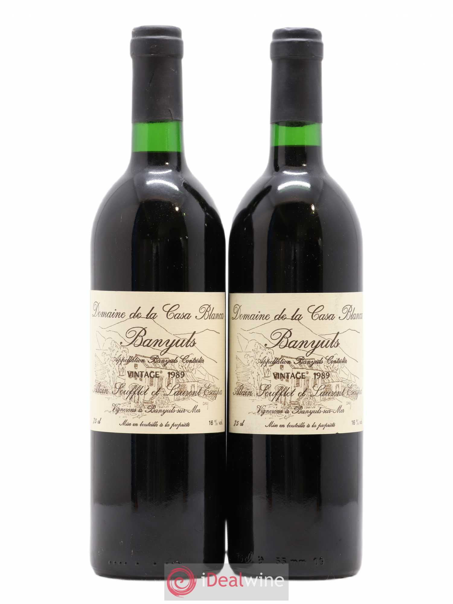 Banyuls Domaine de la Casa Blanca 1989 - Posten von 2 Flaschen - 0