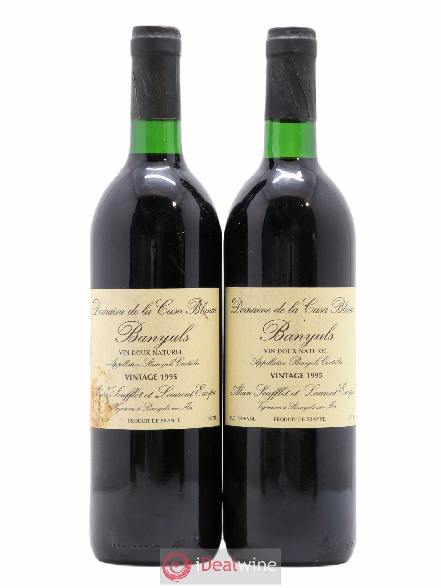 Banyuls Domaine de la Casa Blanca 1995 - Posten von 2 Flaschen - 0