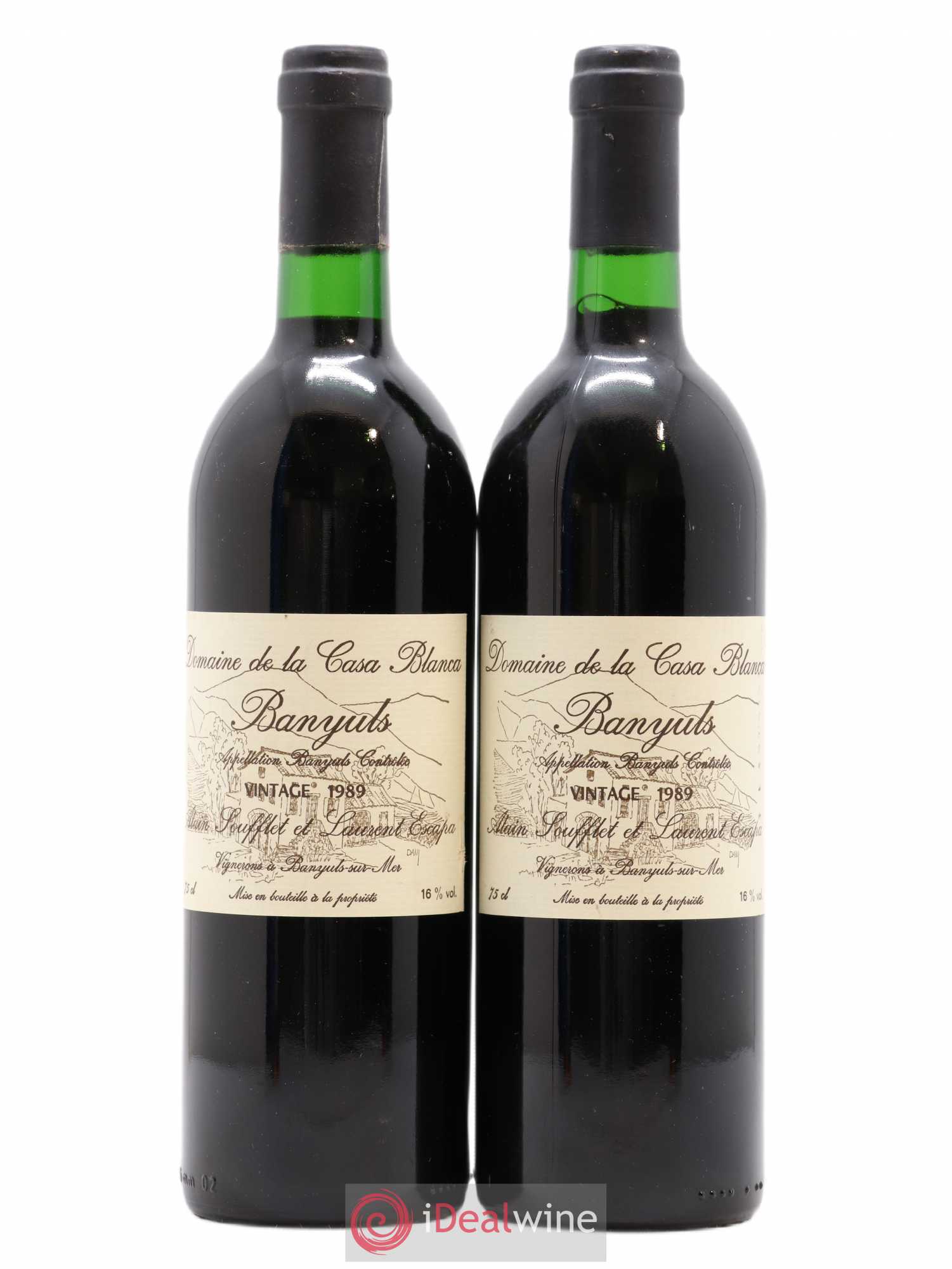 Banyuls Domaine de la Casa Blanca 1989 - Posten von 2 Flaschen - 0