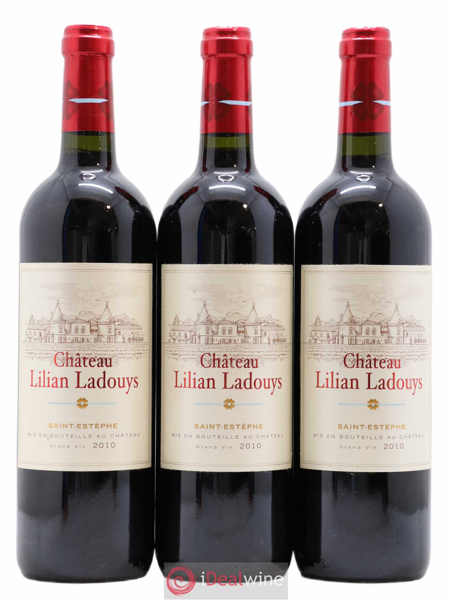 Château Lilian Ladouys Cru Bourgeois 2010 - Lot de 3 bouteilles - 0