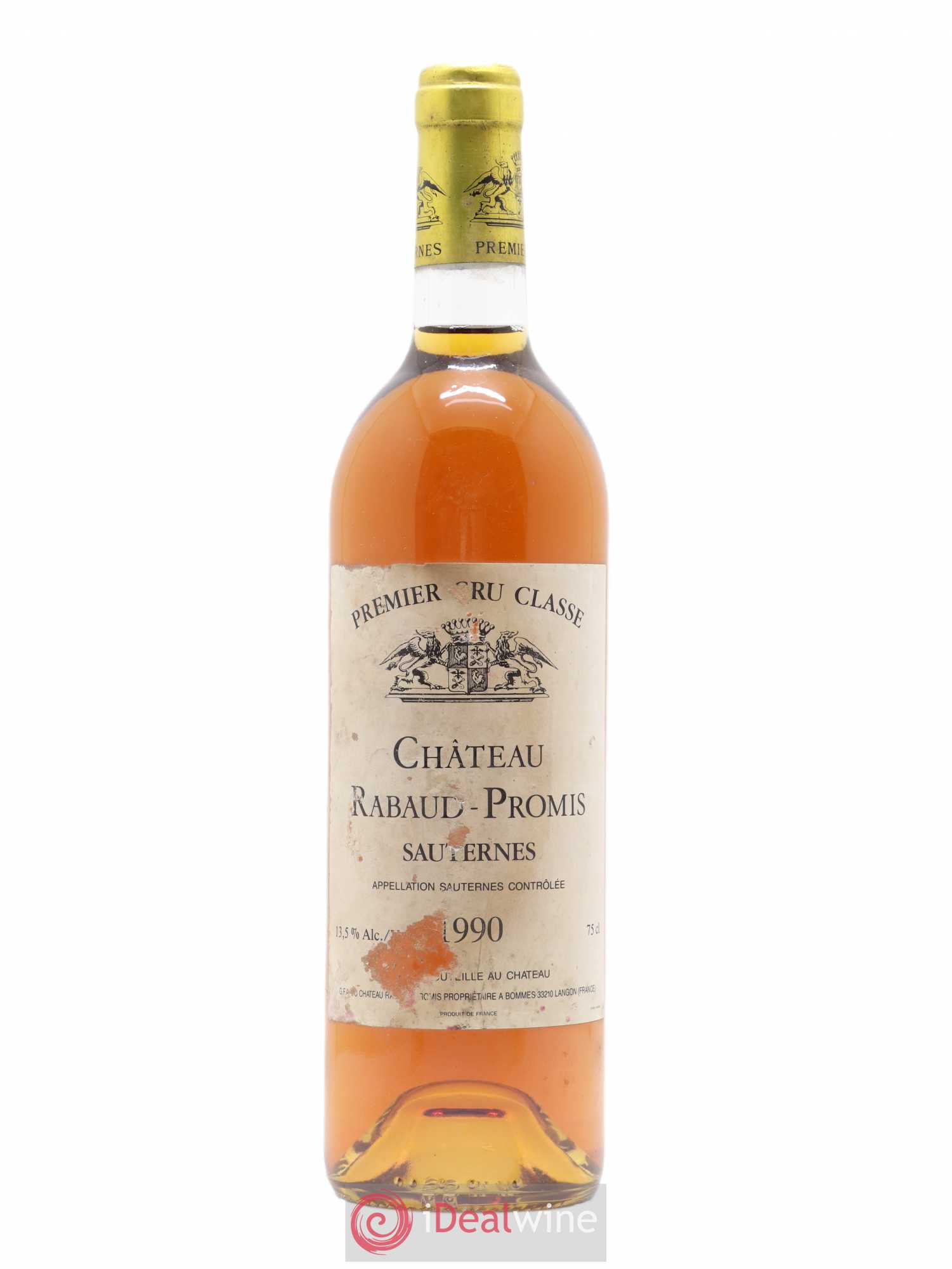 Château Rabaud Promis 1er Grand Cru Classé 1990 - Posten von 1 Flasche - 0