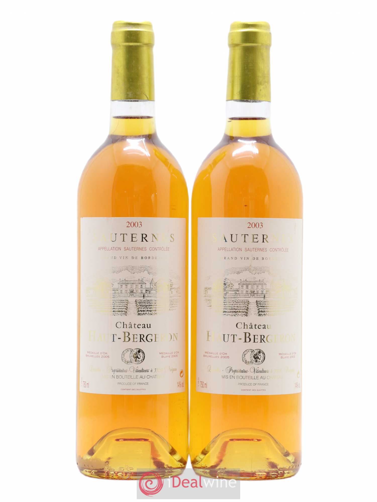 Château Haut-Bergeron 2003 - Lotto di 2 bottiglie - 0