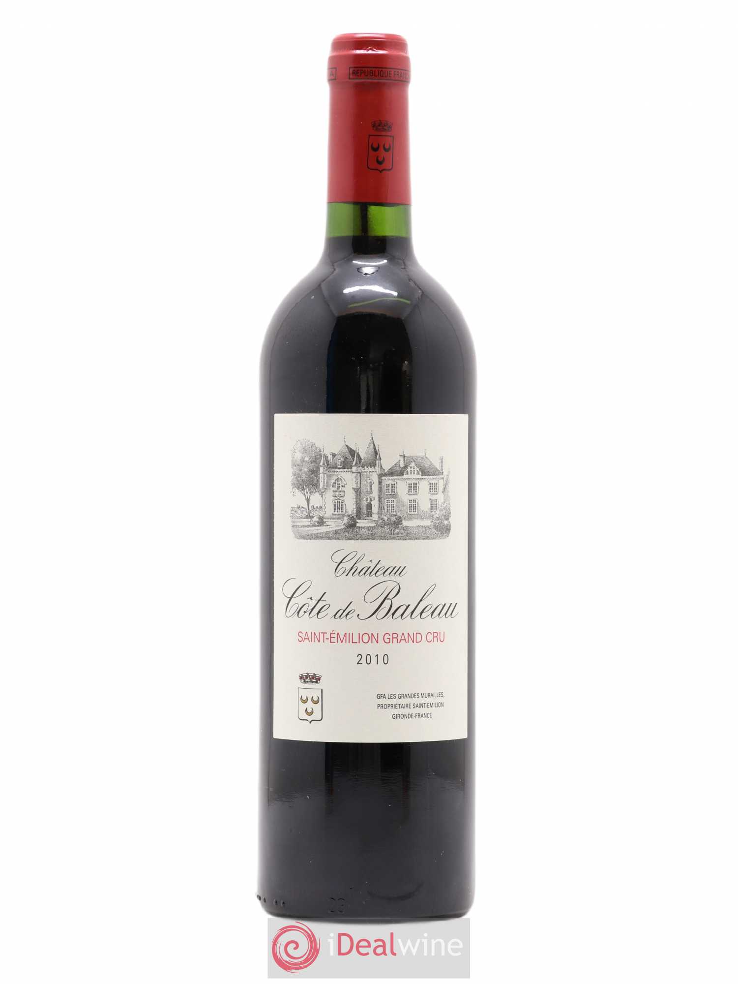 Château Côte de Baleau Grand Cru Classé 2010 - Lot de 1 bouteille - 0