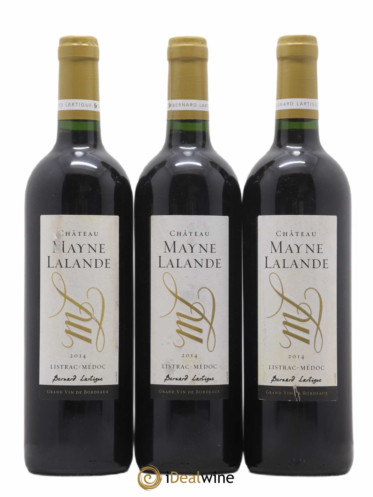 Château Mayne Lalande Cru Bourgeois (sans prix de réserve) 2014 - Lot de 3 bouteilles - 0