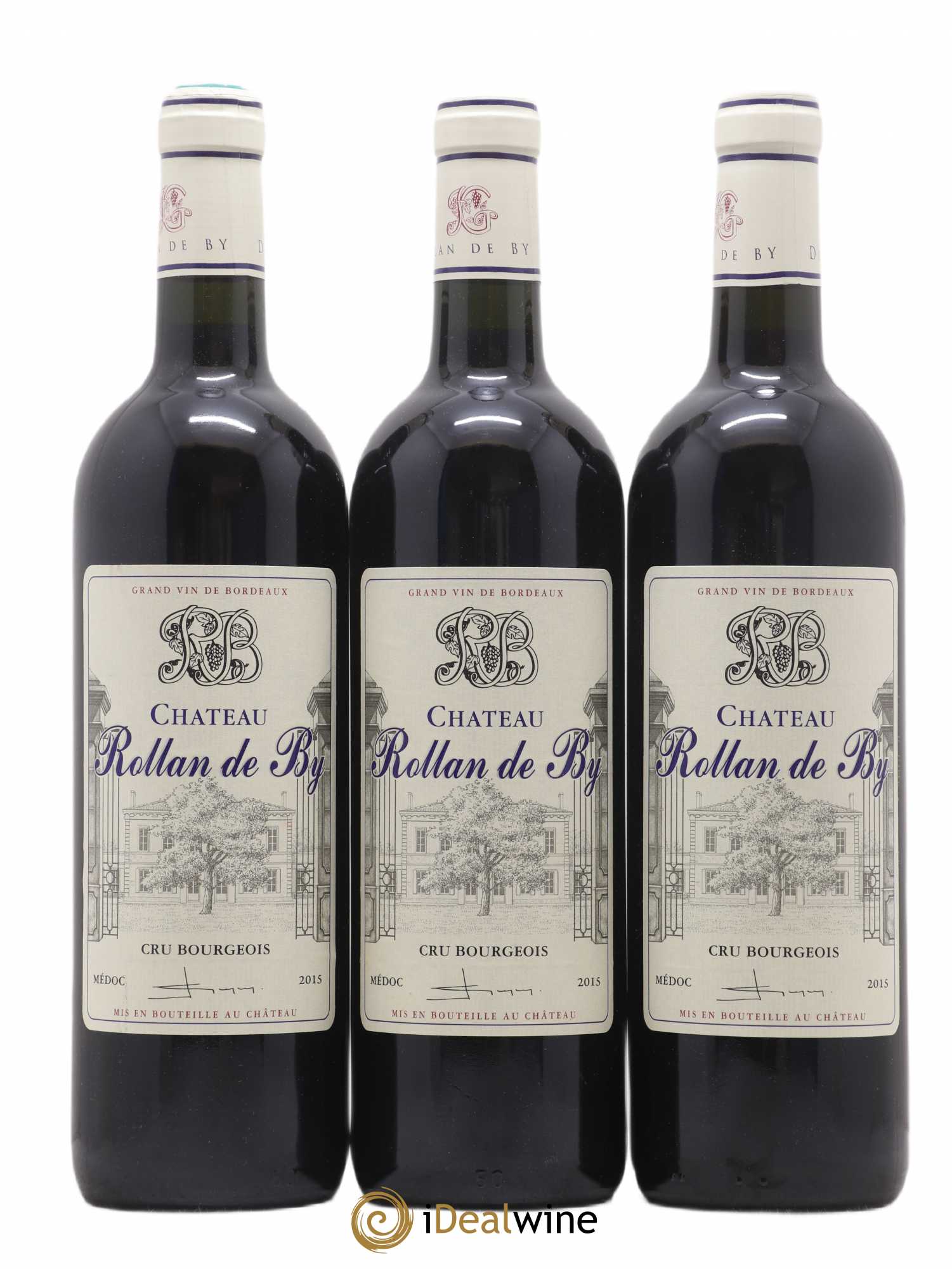 Château Rollan de By Cru Bourgeois 2015 - Lot de 3 bouteilles - 0