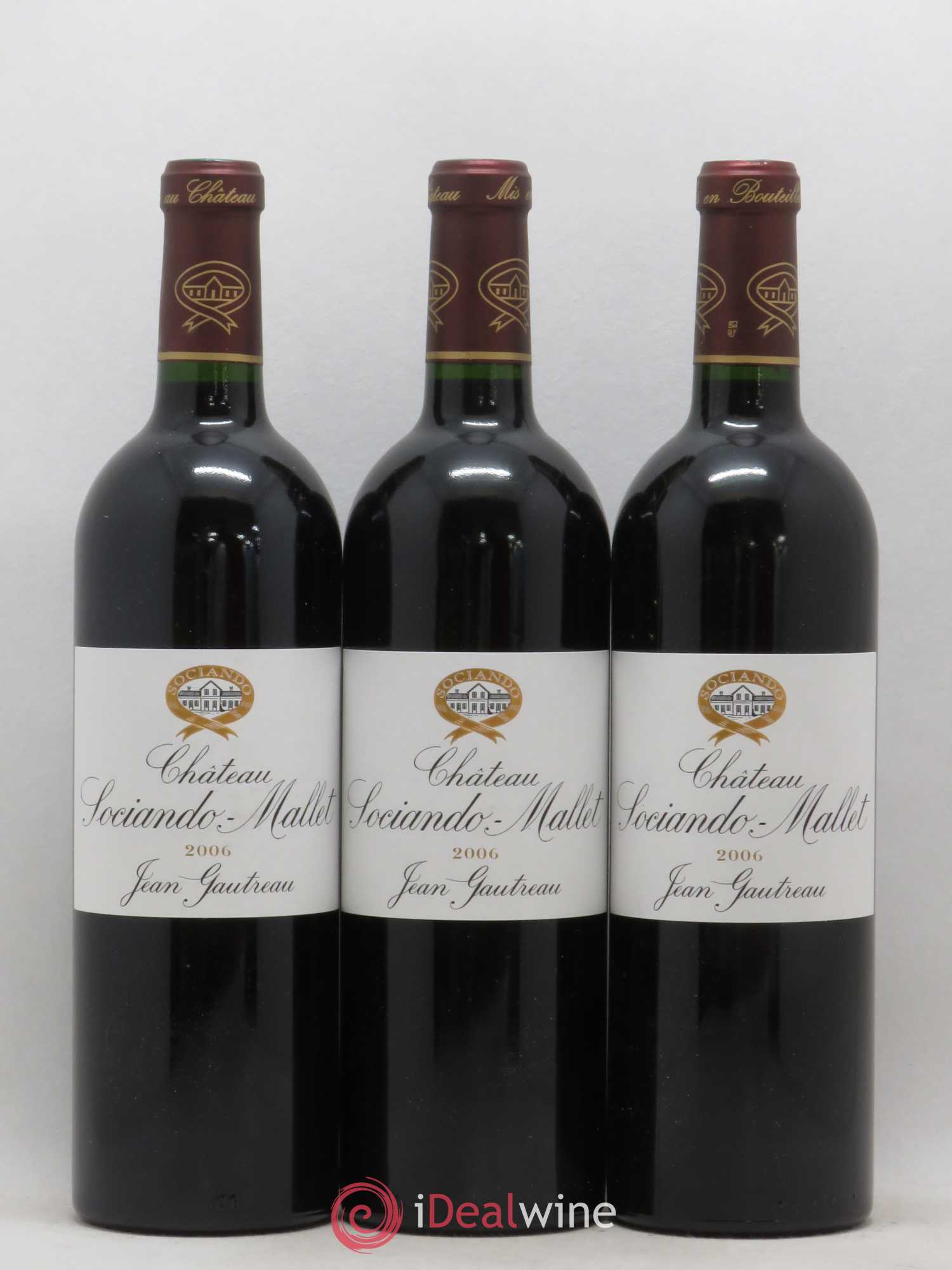 Château Sociando Mallet 2006 - Lot de 6 bouteilles - 1