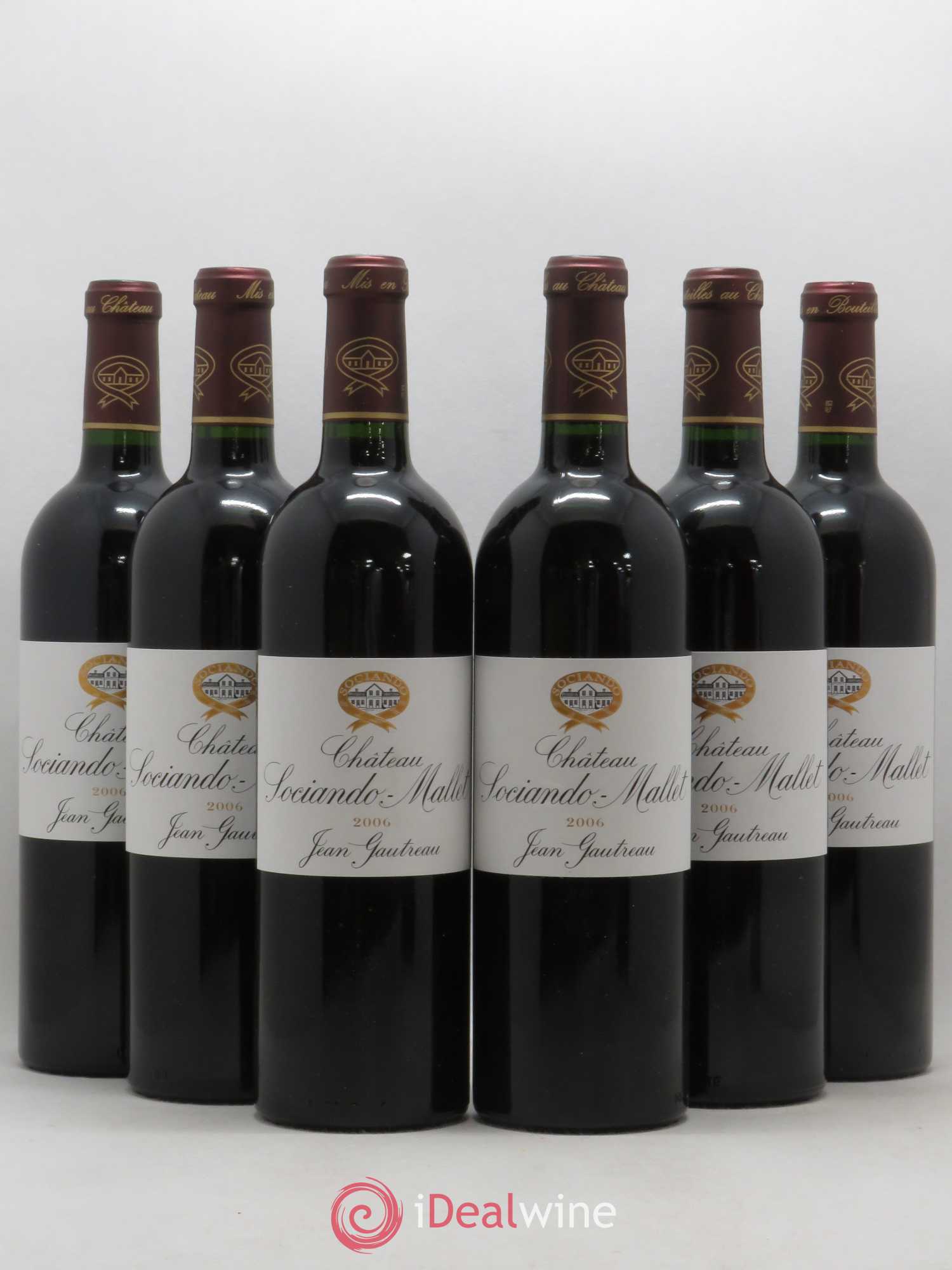 Château Sociando Mallet 2006 - Lot de 6 bouteilles - 0