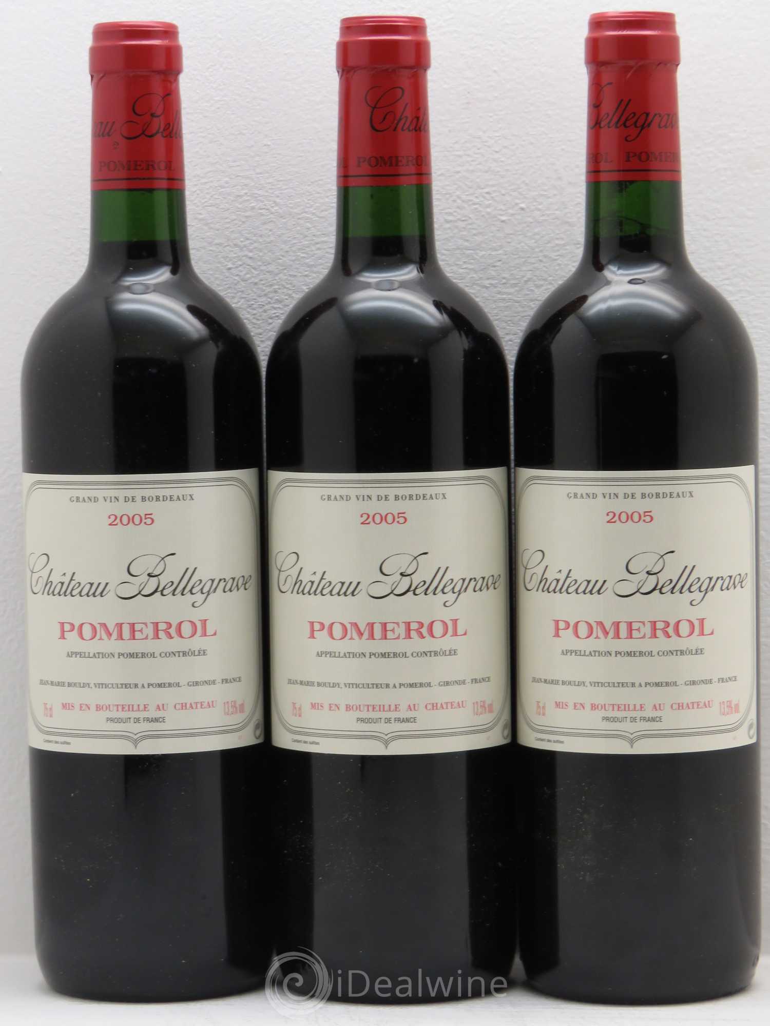 Château Bellegrave 2005 - Lot de 3 bouteilles - 0