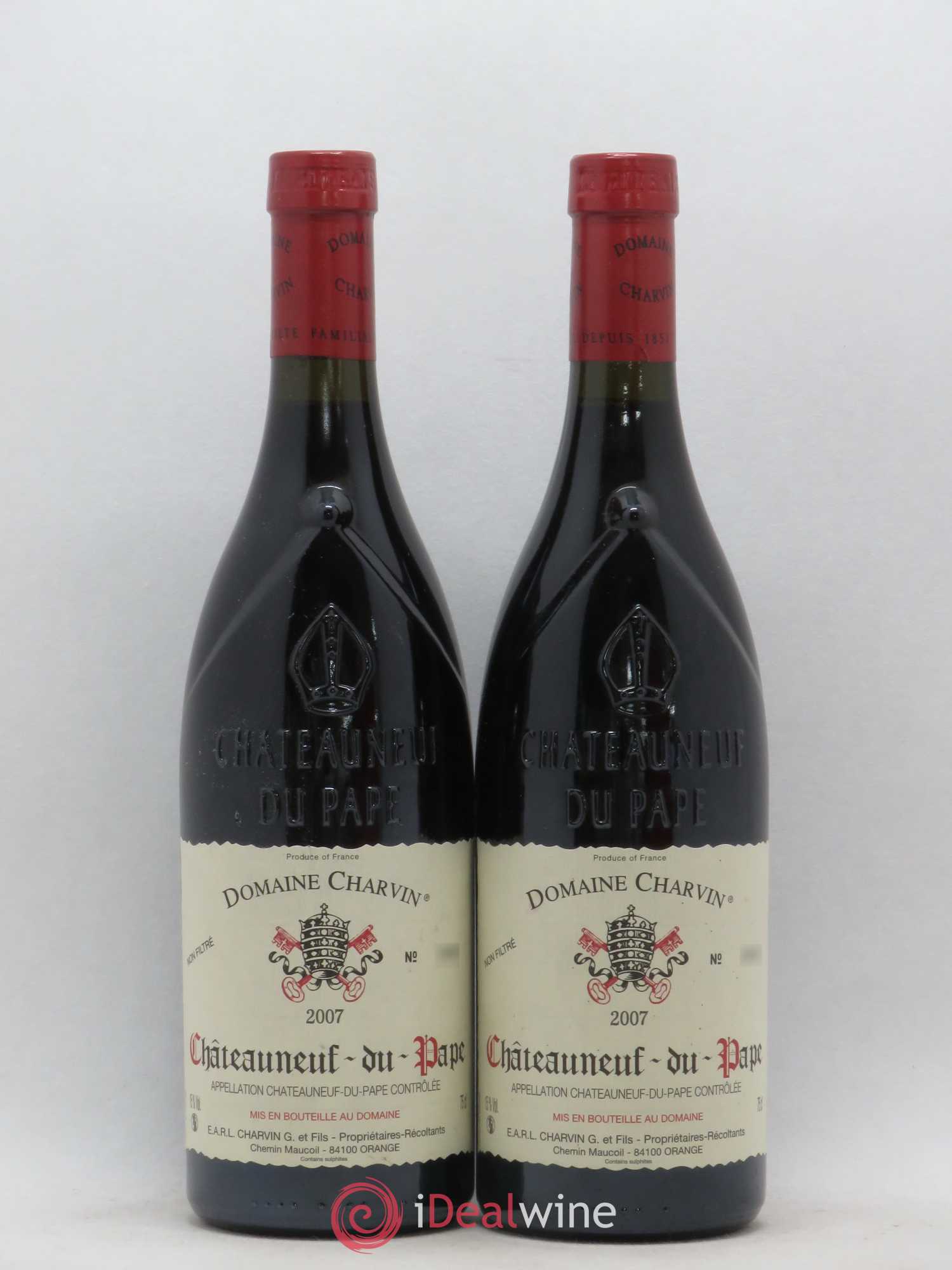 Châteauneuf-du-Pape Charvin (Domaine) 2007 - Lot de 2 bouteilles - 0