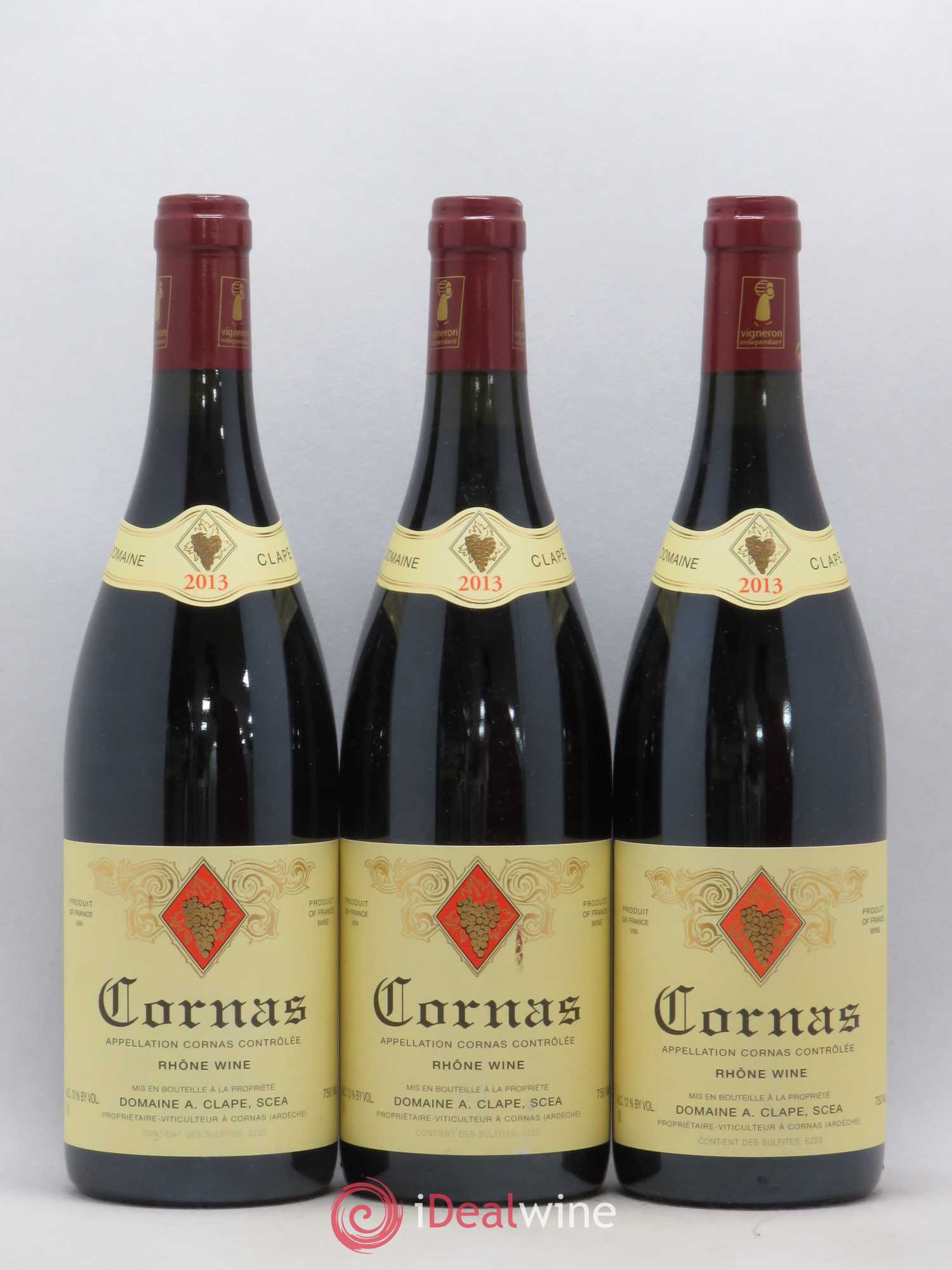 Cornas Auguste Clape 2013 - Lot de 3 bouteilles - 0