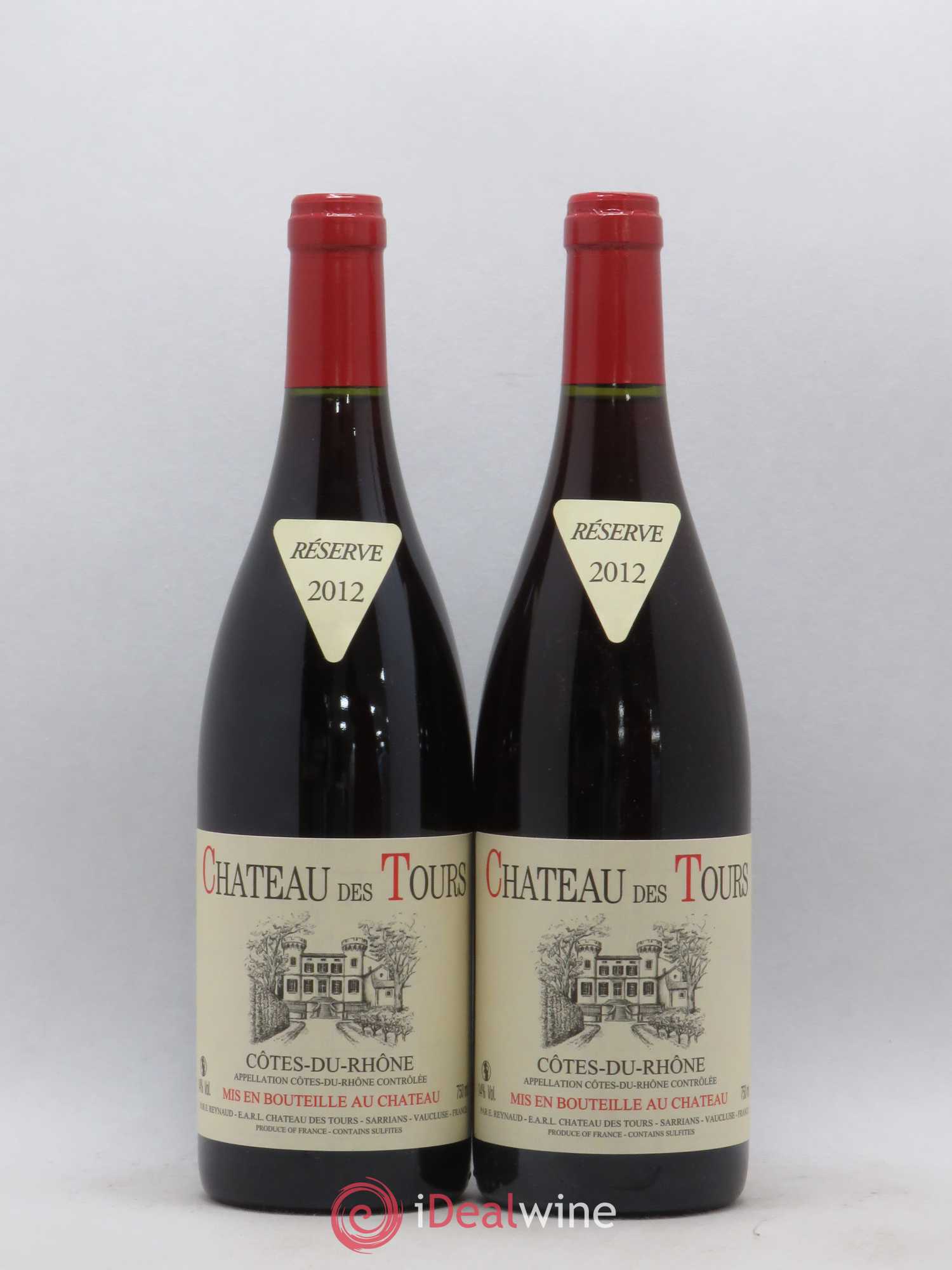 Côtes-du-Rhône Château des Tours Emmanuel Reynaud 2012 - Lot de 2 bouteilles - 0