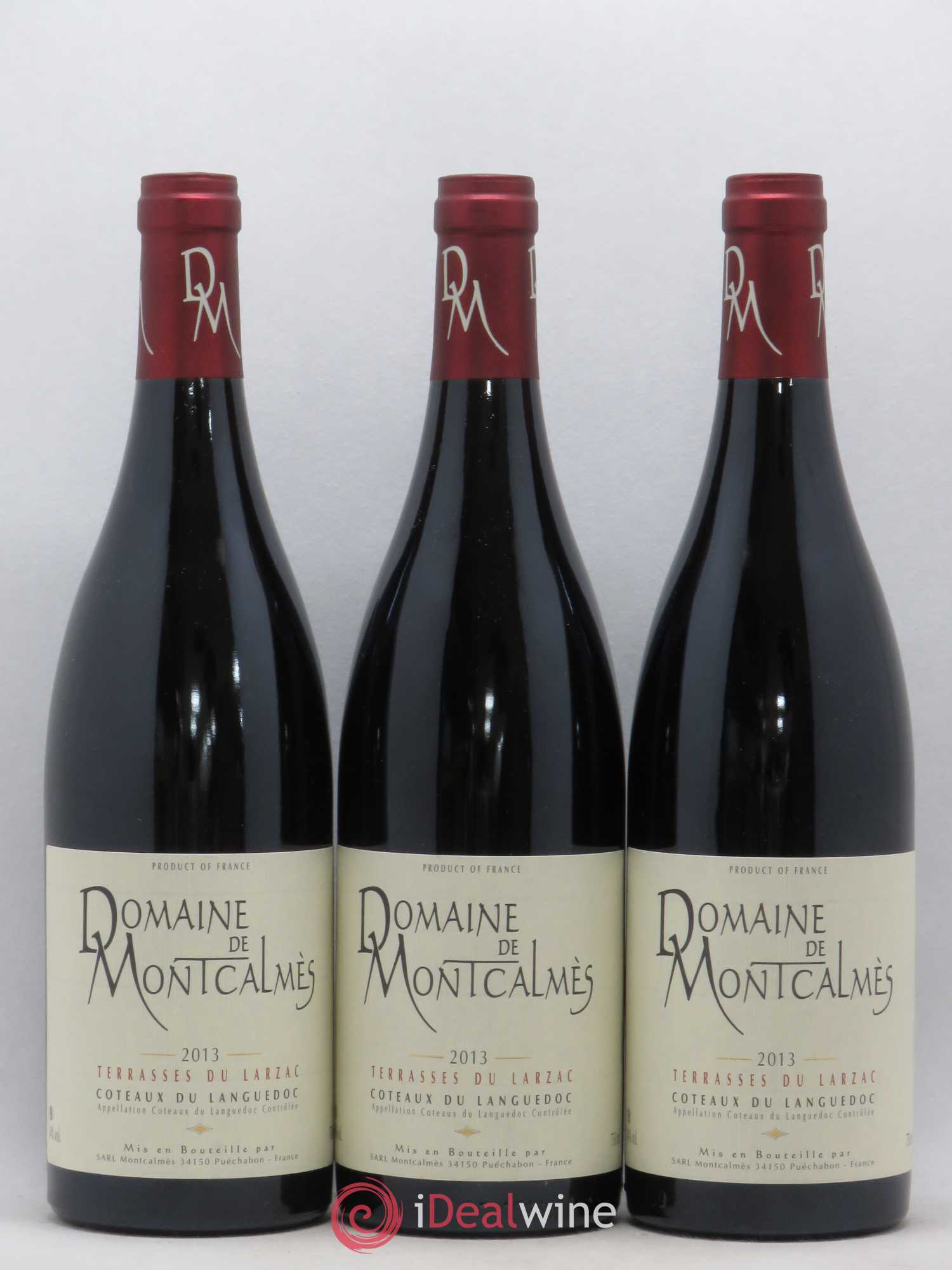 Terrasses du Larzac Domaine de Montcalmès Frédéric Pourtalié 2013 - Lot de 3 bouteilles - 0