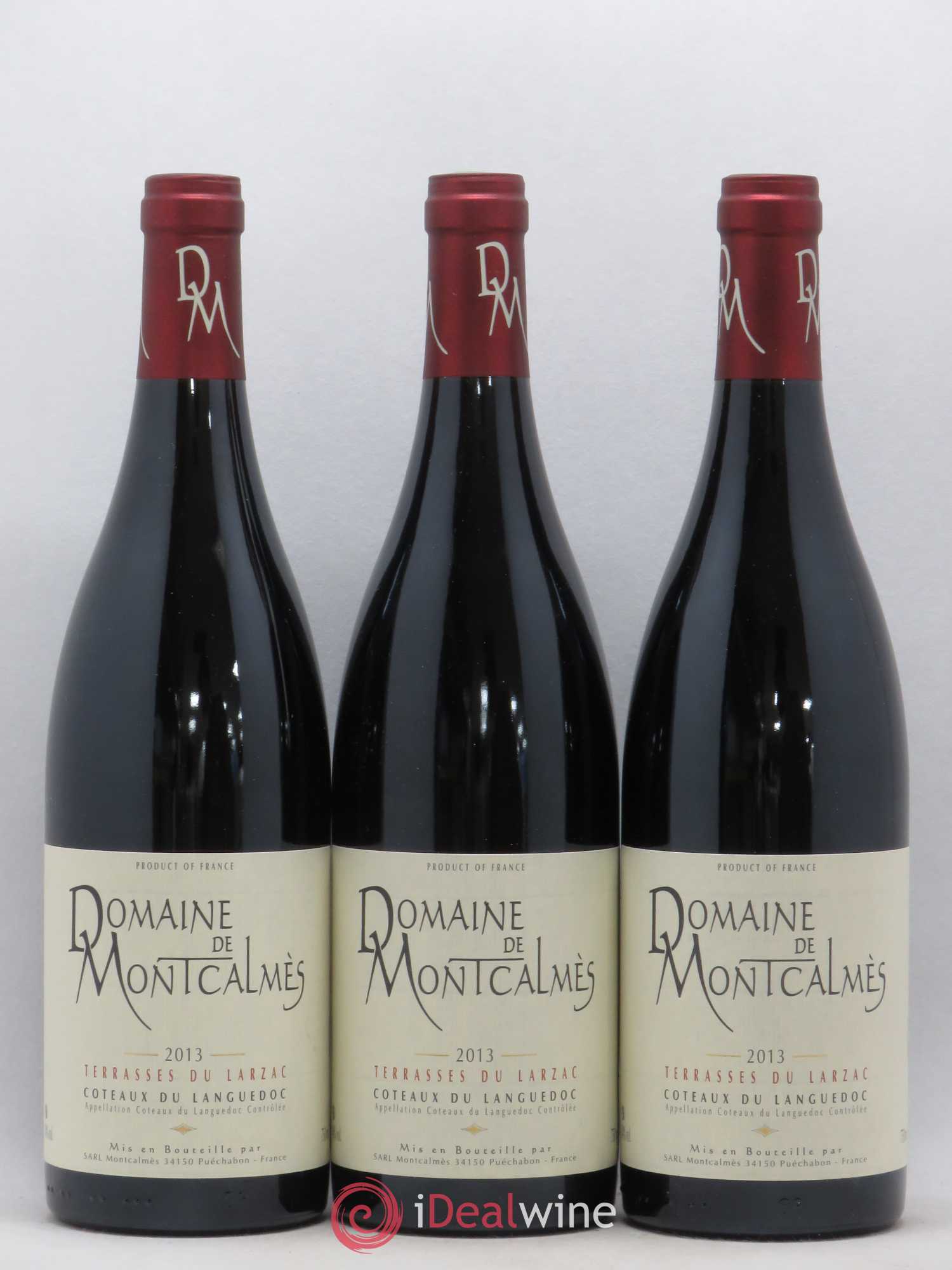 Terrasses du Larzac Domaine de Montcalmès Frédéric Pourtalié 2013 - Lot de 3 bouteilles - 0