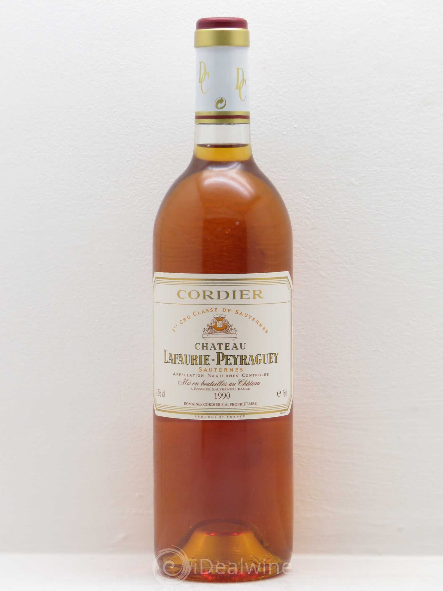 Château Lafaurie-Peyraguey 1er Grand Cru Classé 1990 - Lotto di 1 bottiglia - 0