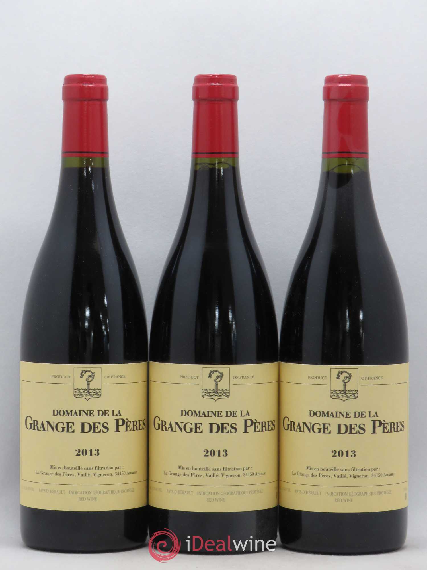 Pays d'Hérault Grange des Pères Laurent Vaillé 2013 - Lot de 3 bouteilles - 0