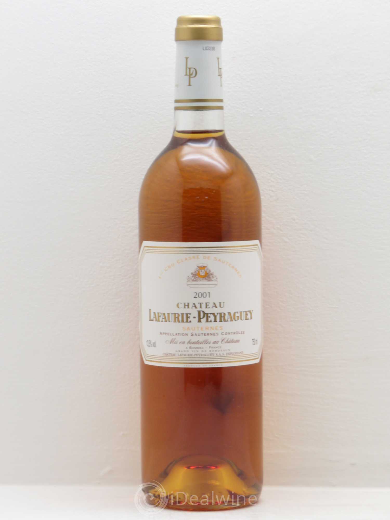 Château Lafaurie-Peyraguey 1er Grand Cru Classé 2001 - Lotto di 1 bottiglia - 0