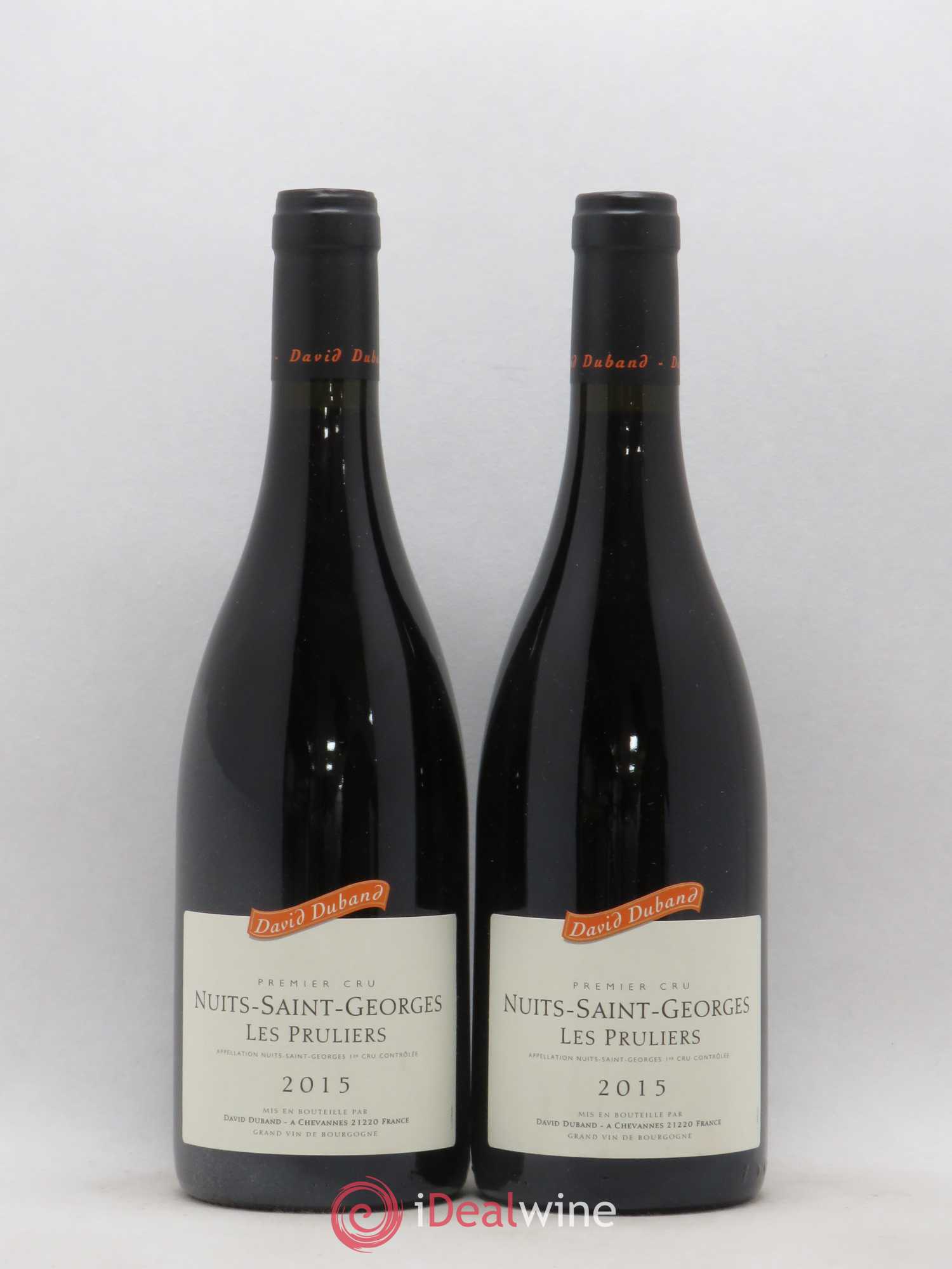 Nuits-Saint-Georges 1er Cru Les Pruliers David Duband (Domaine) 2015 - Lot de 2 bouteilles - 0