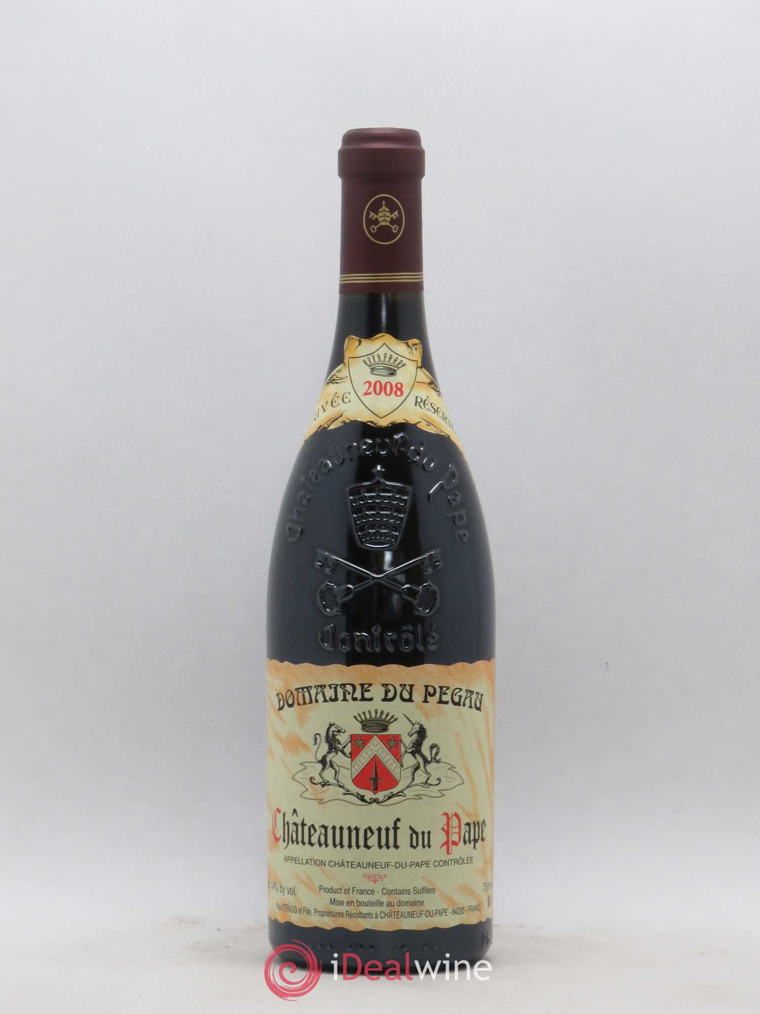 Châteauneuf-du-Pape Domaine du Pégau Cuvée Réservée Paul et Laurence Féraud 2008 - Lot de 1 bouteille - 0