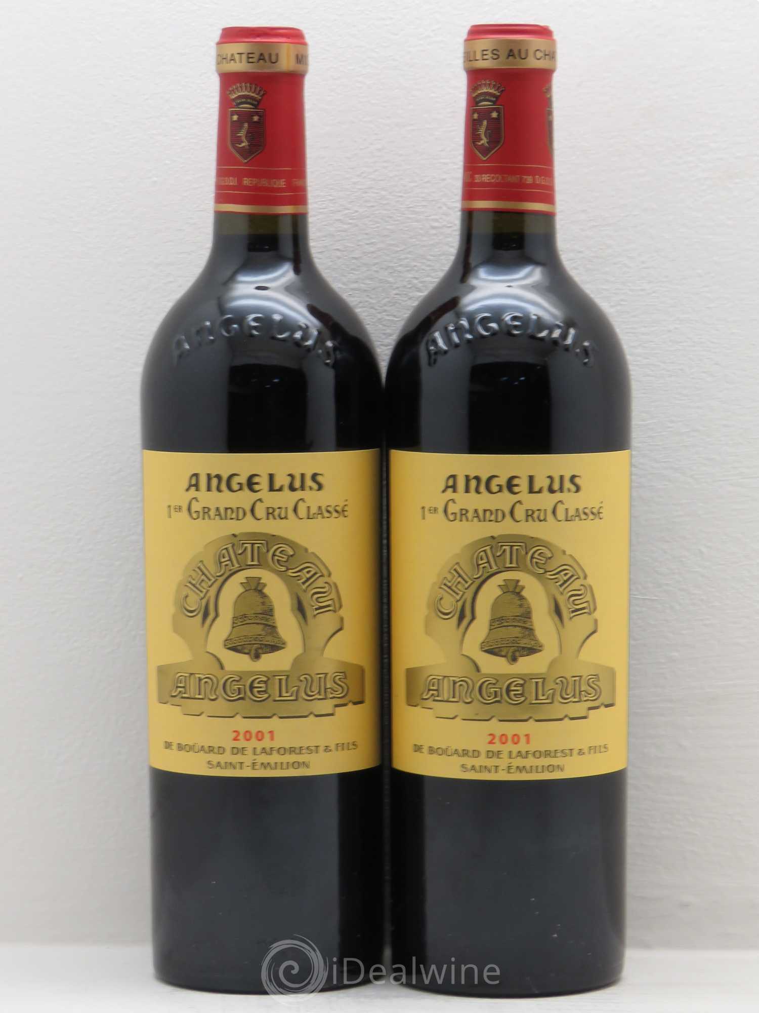Château Angélus 1er Grand Cru Classé A 2001 - Lot de 2 bouteilles - 0