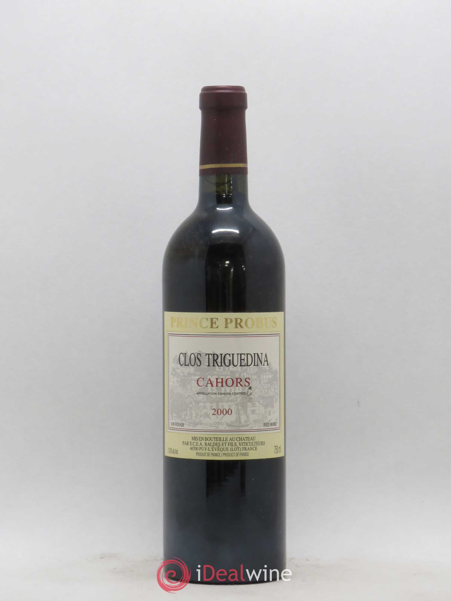 Cahors Clos Triguedina Probus Jean-Luc Baldès 2000 - Lot de 1 bouteille - 0