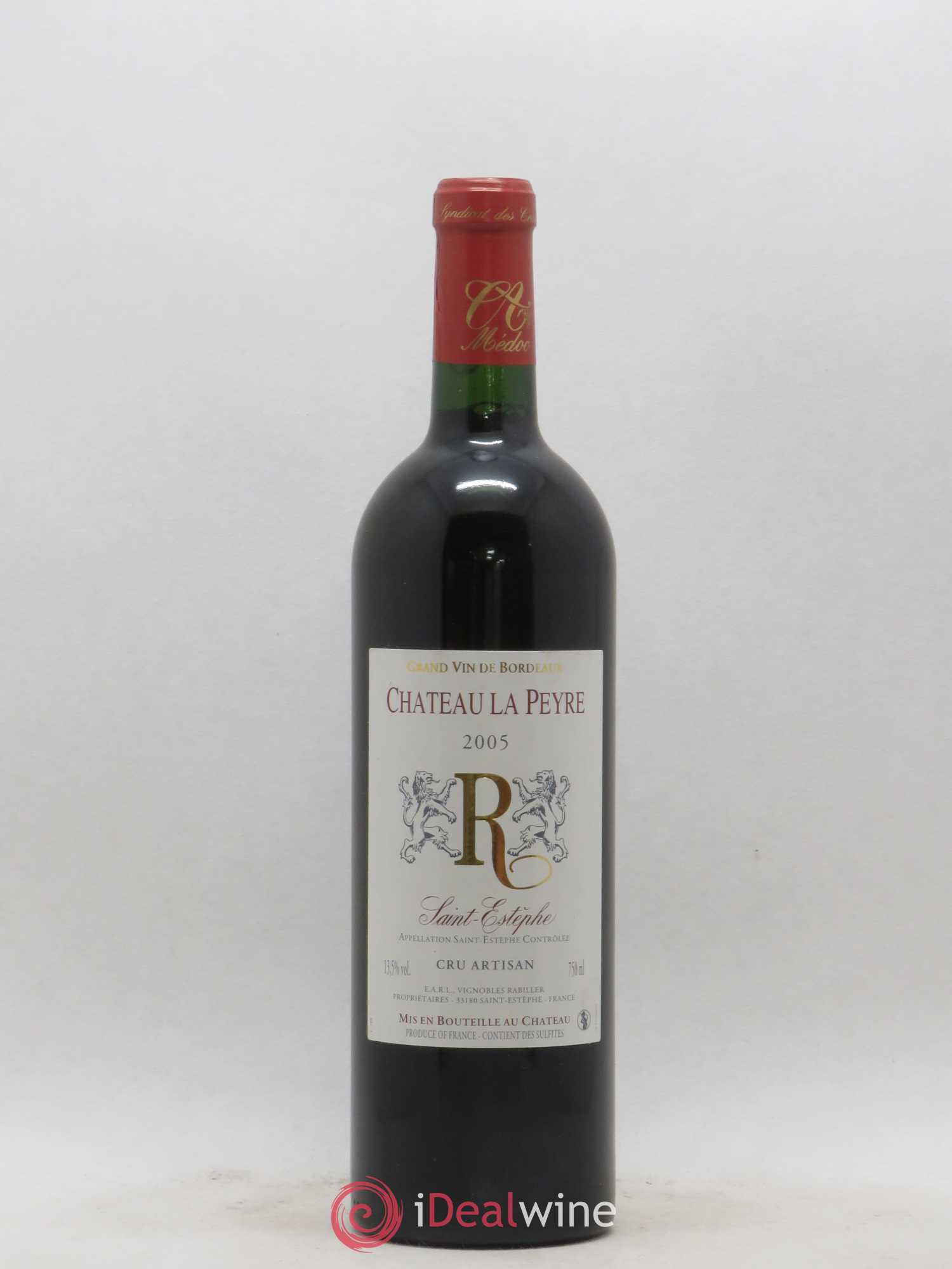 Saint-Estèphe Château La Peyre 2005 - Posten von 1 Flasche - 0