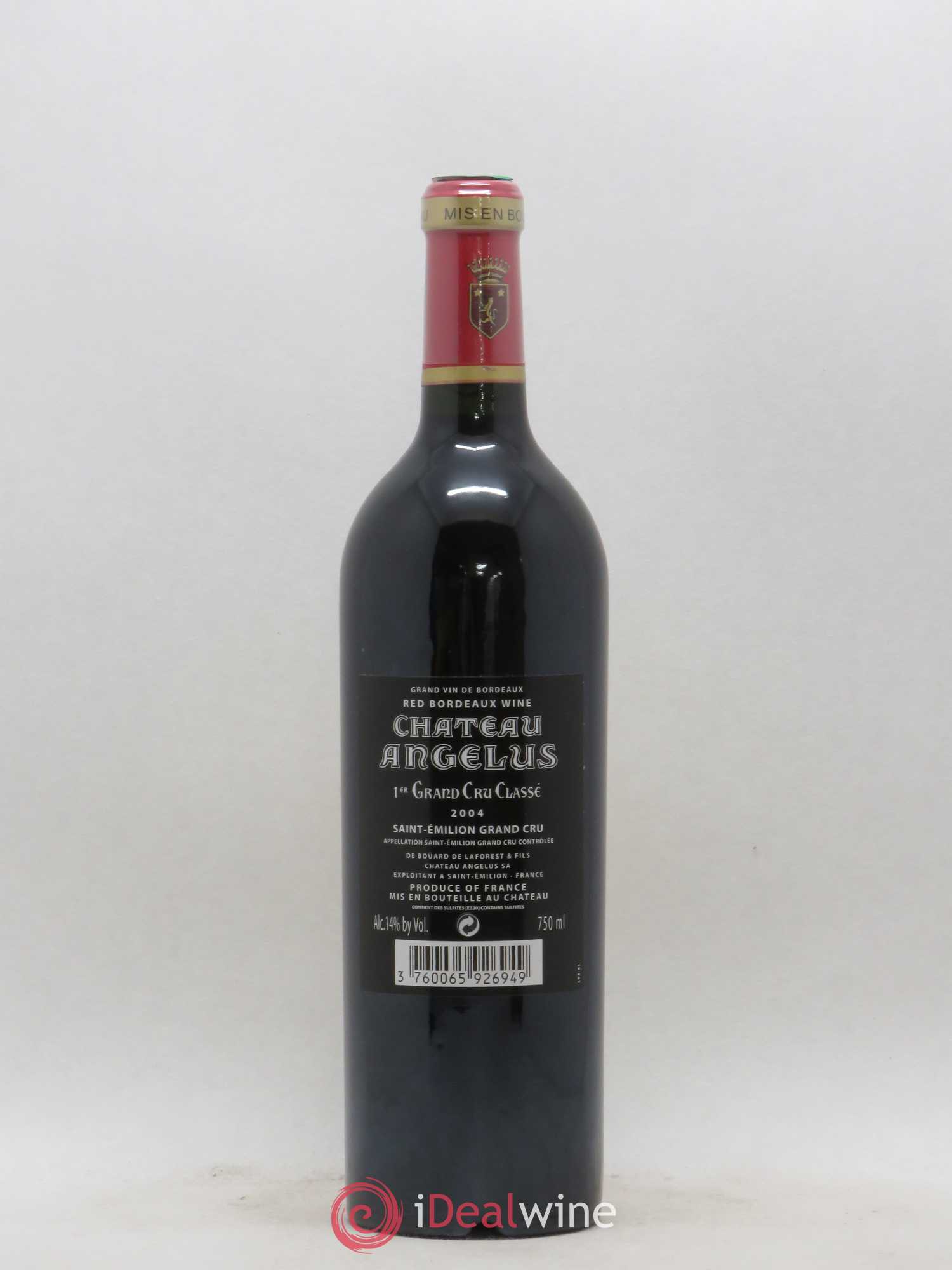 Château Angélus 1er Grand Cru Classé A 2004 - Lot de 1 bouteille - 1