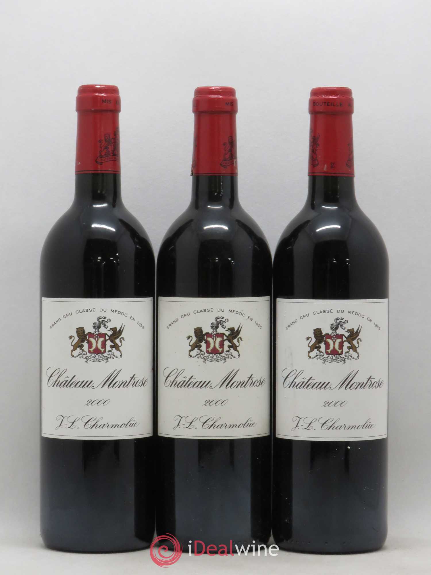 Château Montrose 2ème Grand Cru Classé 2000 - Lot de 3 bouteilles - 0