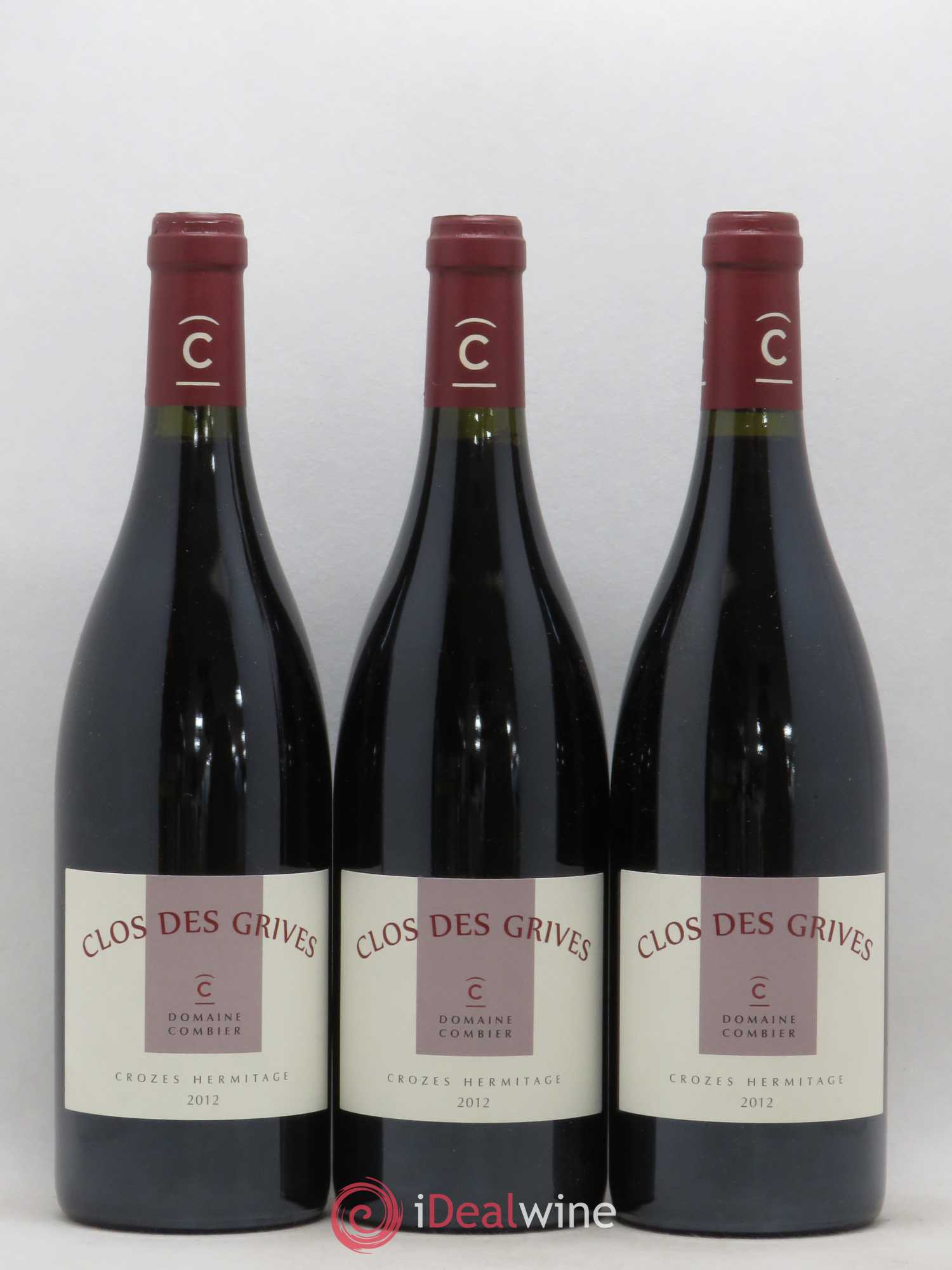 Crozes-Hermitage Clos des Grives Combier 2012 - Lot de 3 bouteilles - 0