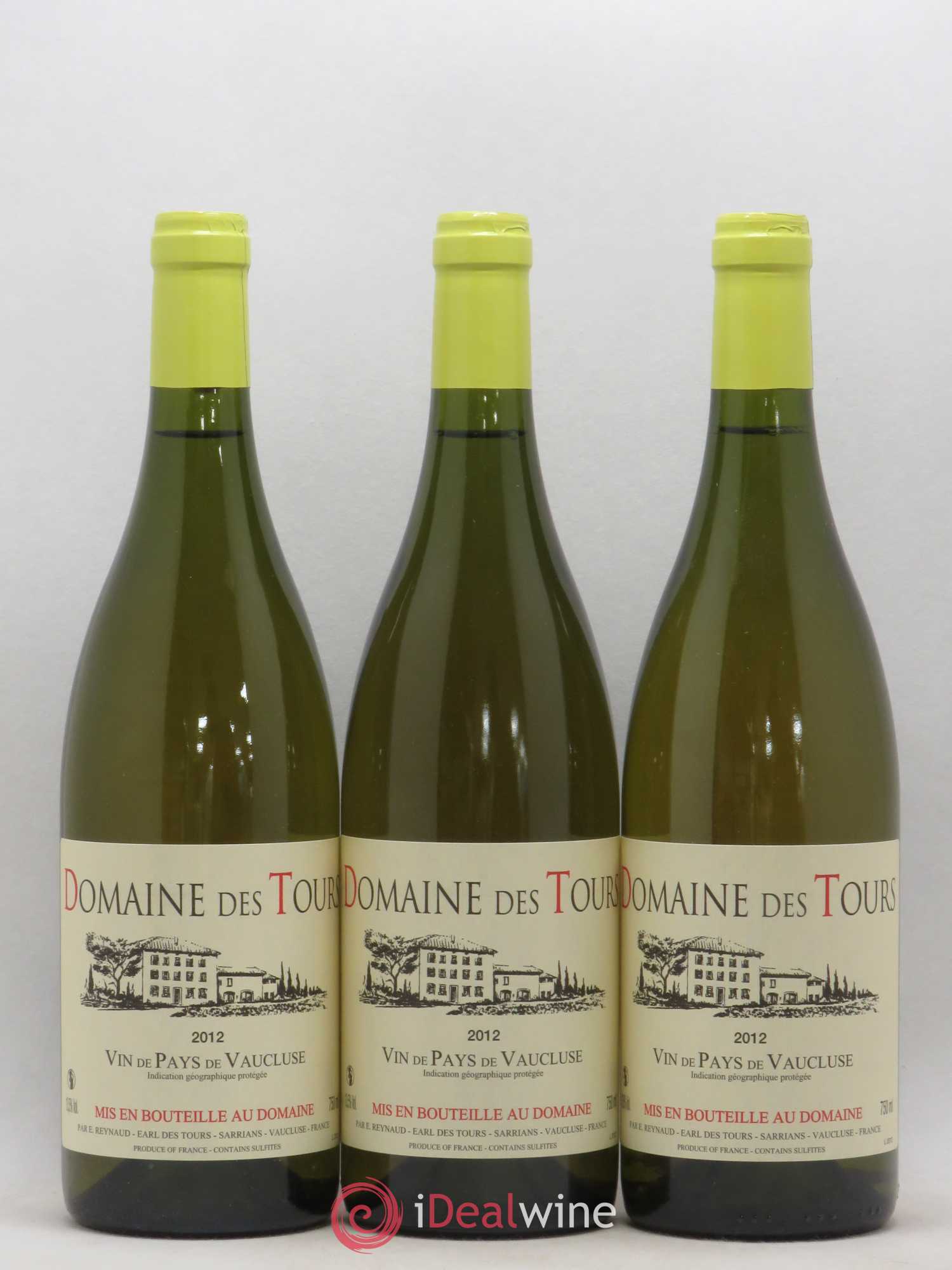 Vaucluse (Vin de Pays de Vaucluse) Domaine des Tours Emmanuel Reynaud 2012 - Lot de 3 bouteilles - 0