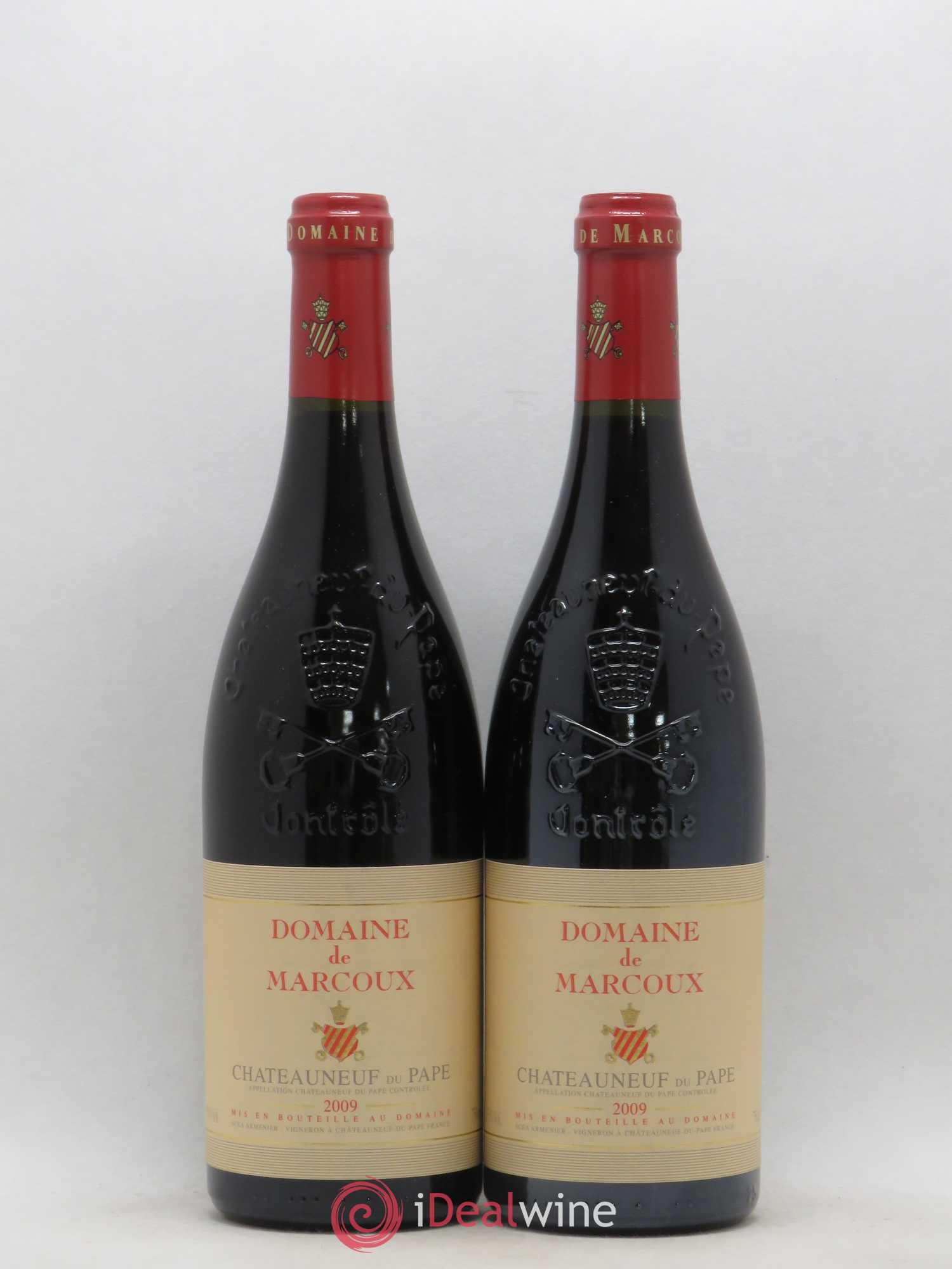 Châteauneuf-du-Pape Marcoux (Domaine de) 2009 - Lot de 2 bouteilles - 0