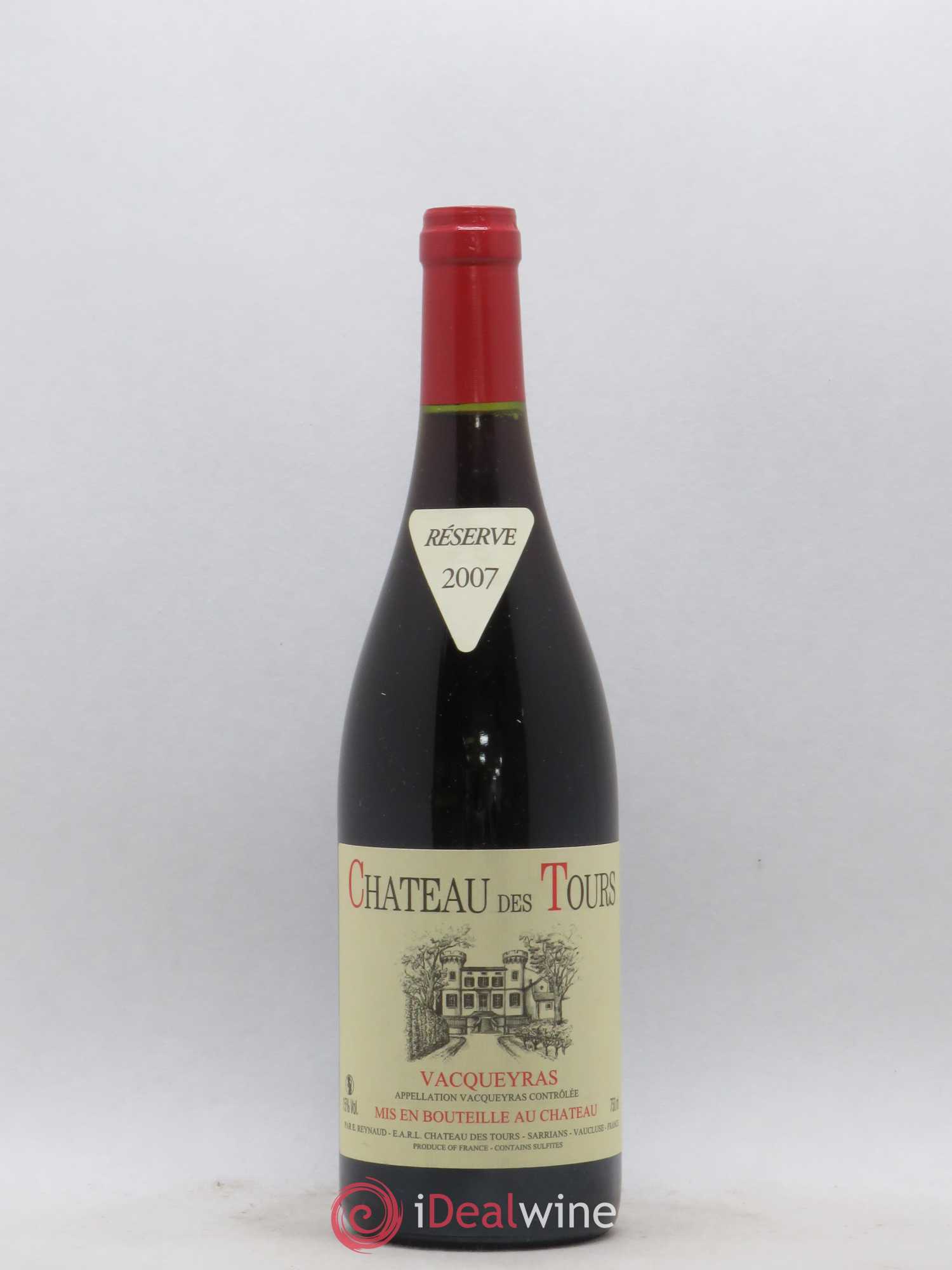 Vacqueyras Château des Tours Emmanuel Reynaud 2007 - Lot de 1 bouteille - 0